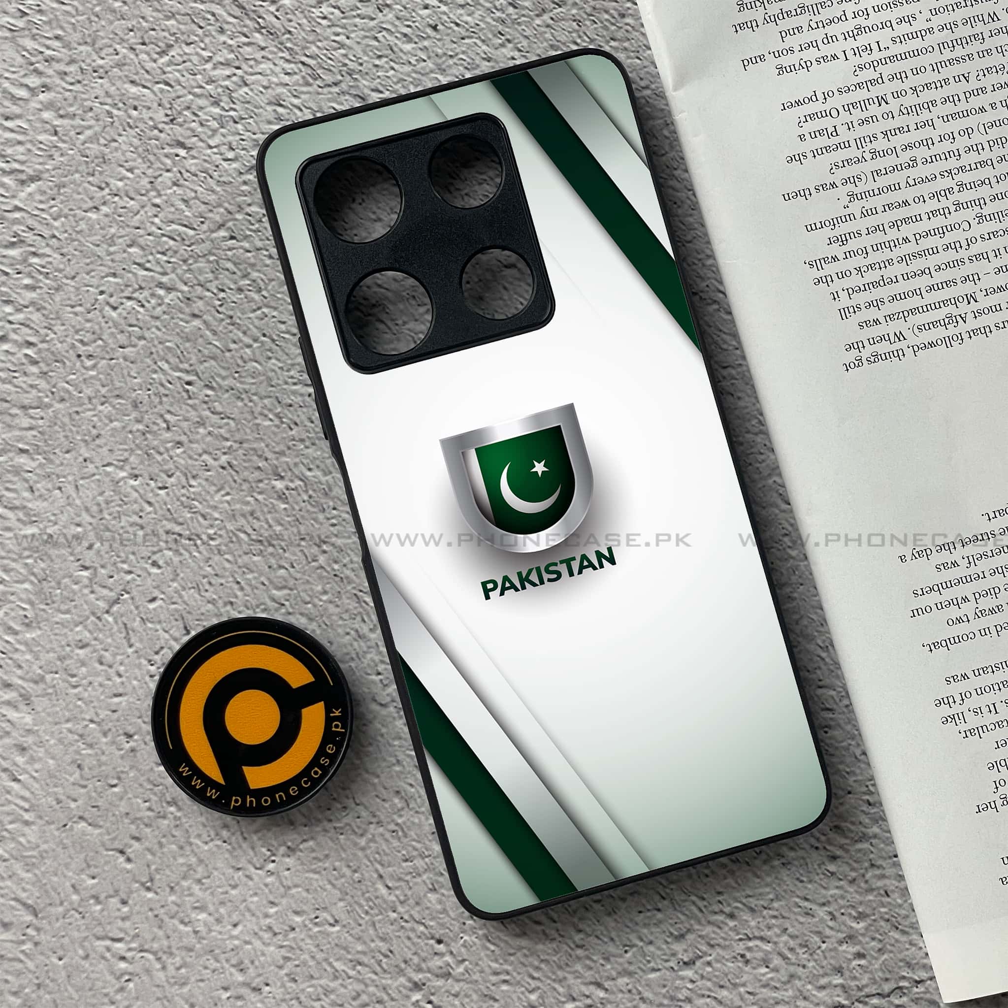 Infinix Note 30 Pro - Pakistani Flag Series - Premium Metal Printed soft Bumper shock Proof Case