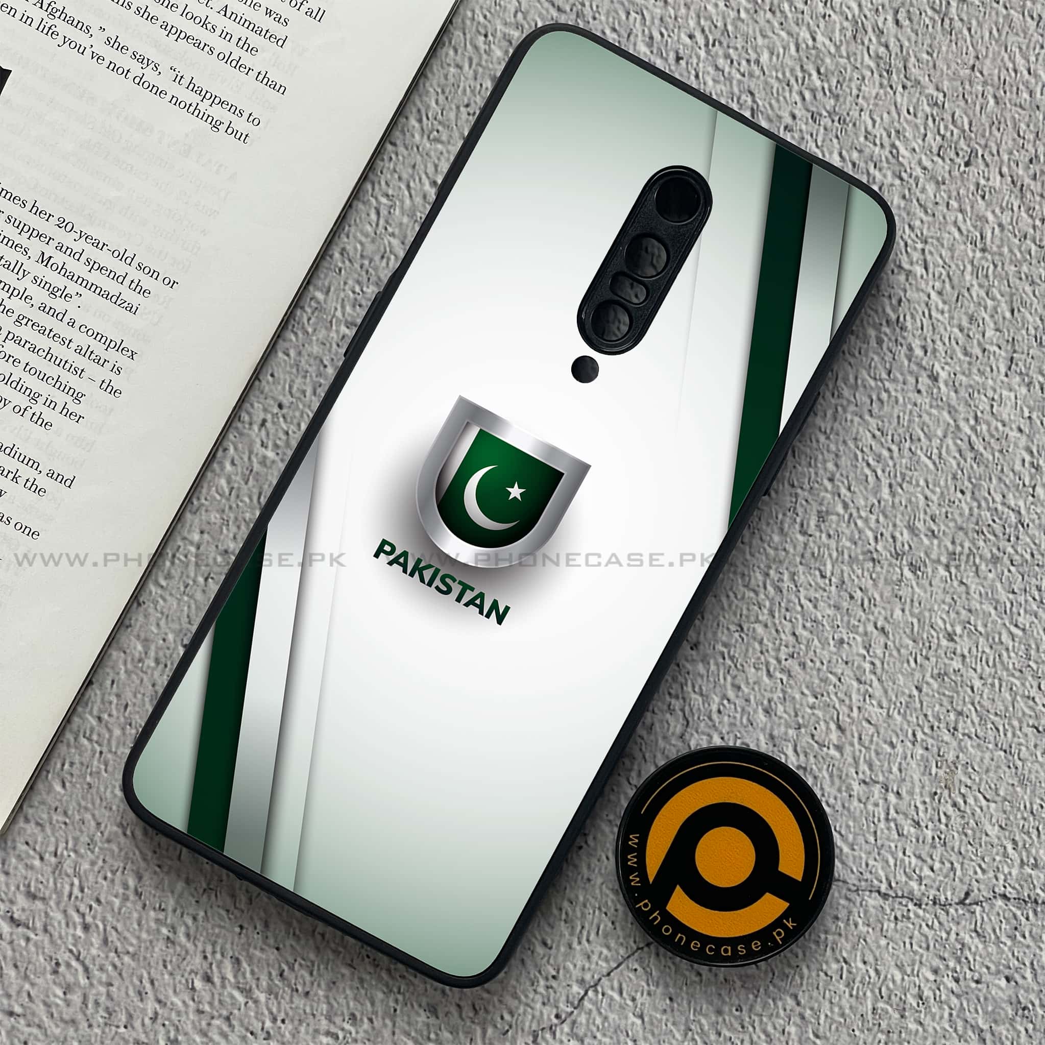 OnePlus 7 Pro - Pakistani Flag Series - Premium Printed Glass soft Bumper shock Proof Case
