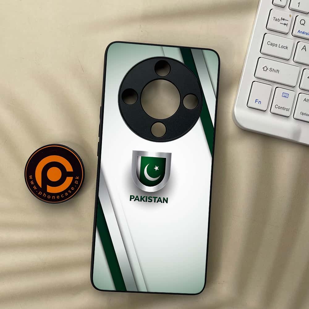 HONOR X9b 5G - Pakistani Flag Series - Premium Metal  Printed soft Bumper shock Proof Case