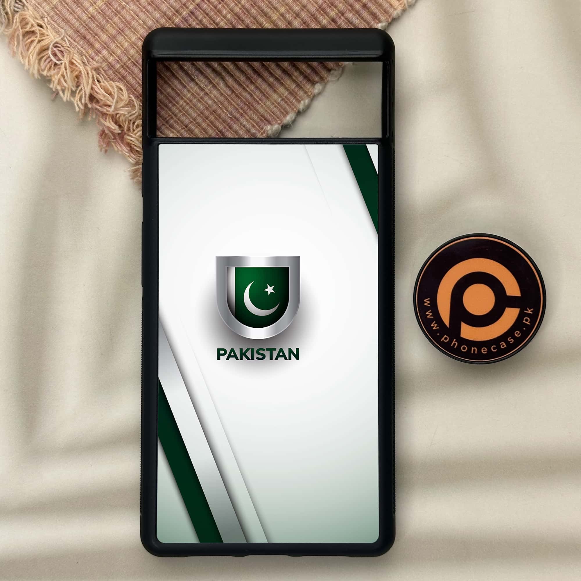 Google Pixel 6 - Pakistani Flag Series - Premium Metal Printed soft Bumper Shock Proof Case