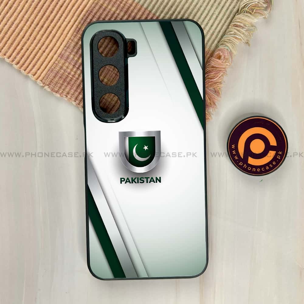 Infinix Hot 60i - Pakistani Flag Series - Premium Metal Printed soft Bumper shock Proof Case