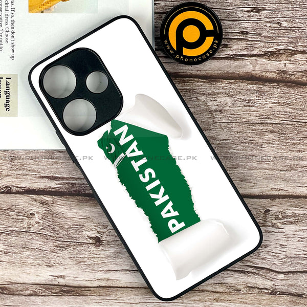 Xiaomi Redmi 13 - Pakistani Flag Design 3 - Premium Printed Glass soft Bumper shock Proof Case CS-42786
