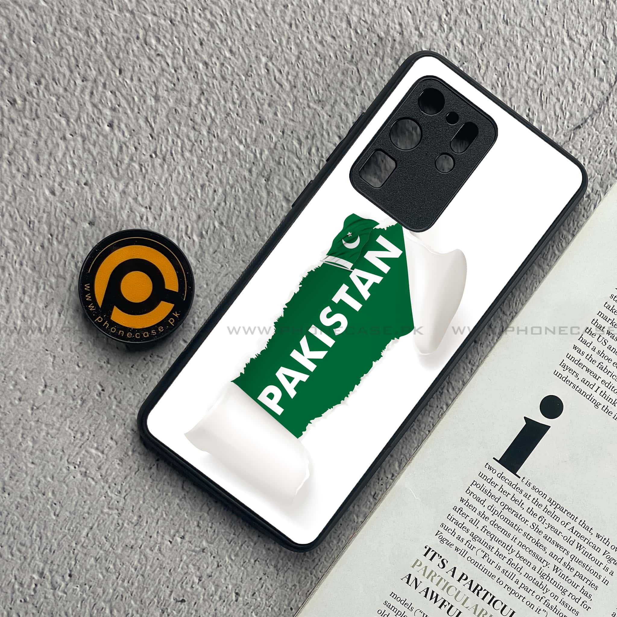 Samsung Galaxy S20 Ultra - Pakistani Flag Series - Premium Printed Glass soft Bumper shock Proof Case