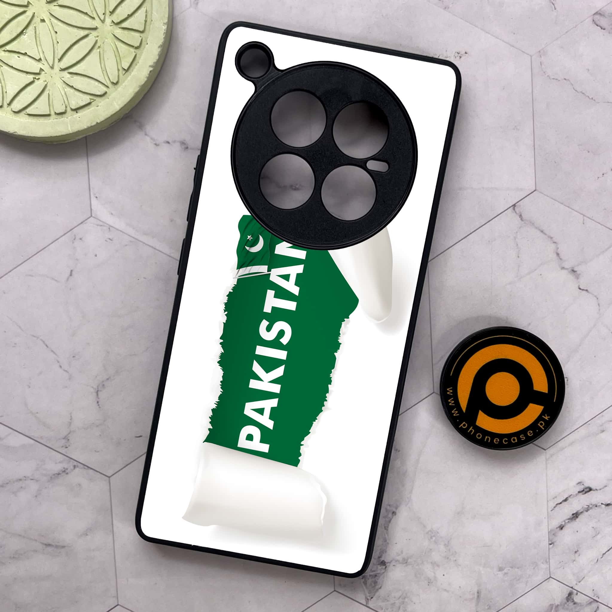 Infinix Zero 40 5G - Pakistani Flag Series - Premium Metal Printed soft Bumper shock Proof Case