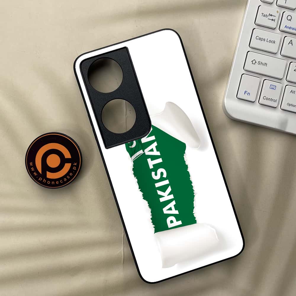 Honor X7b - Pakistani Flag Series - Premium Metal  Printed soft Bumper shock Proof Case