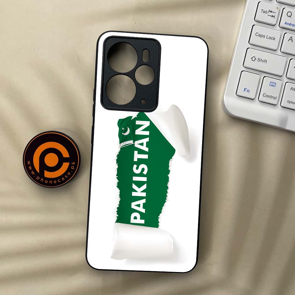 Realme 14 5G - Pakistani Flag Series - Premium Metal Printed soft Bumper Shock Proof Case
