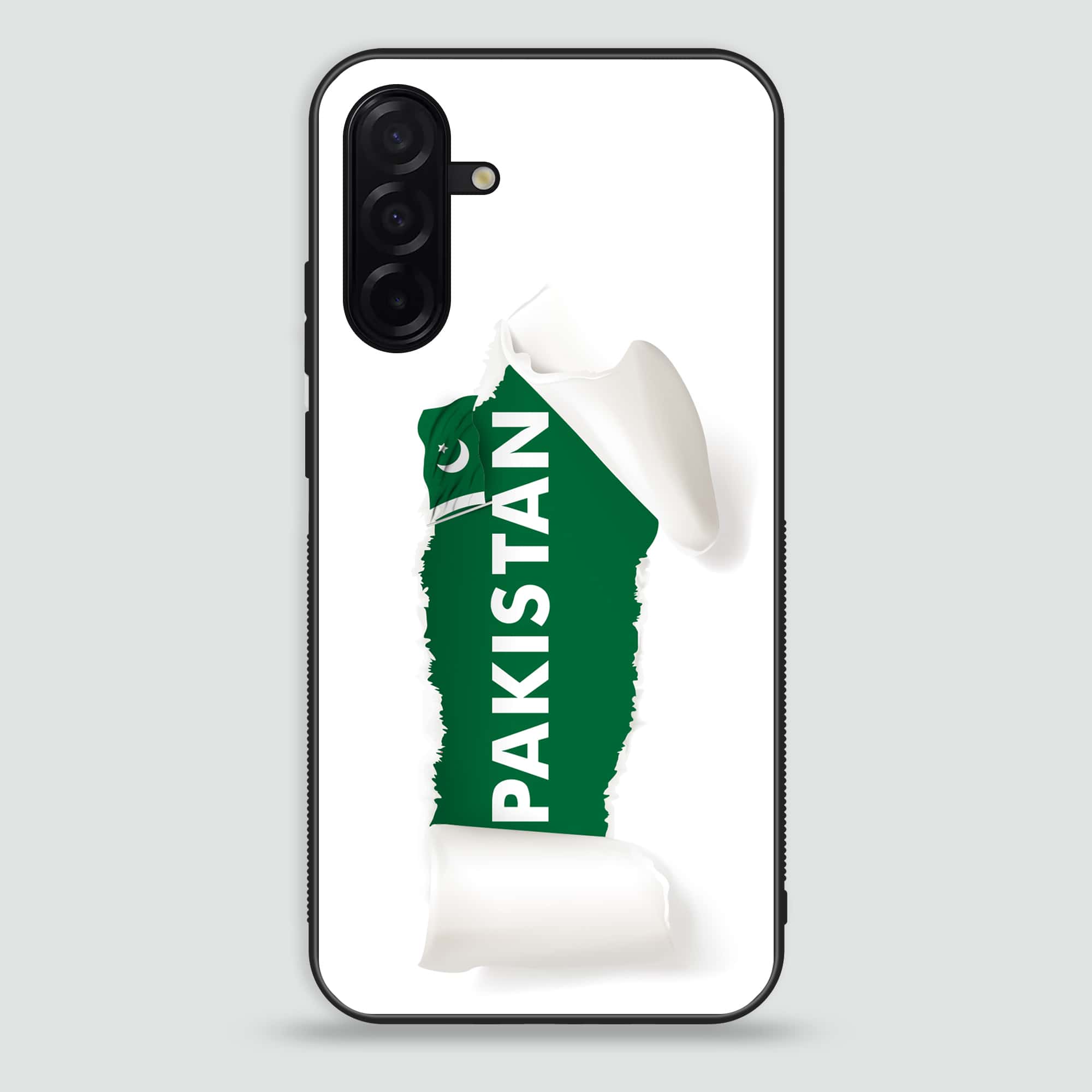 Samsung Galaxy A26 - Pakistani Flag Series - Premium Printed Glass soft Bumper shock Proof Case