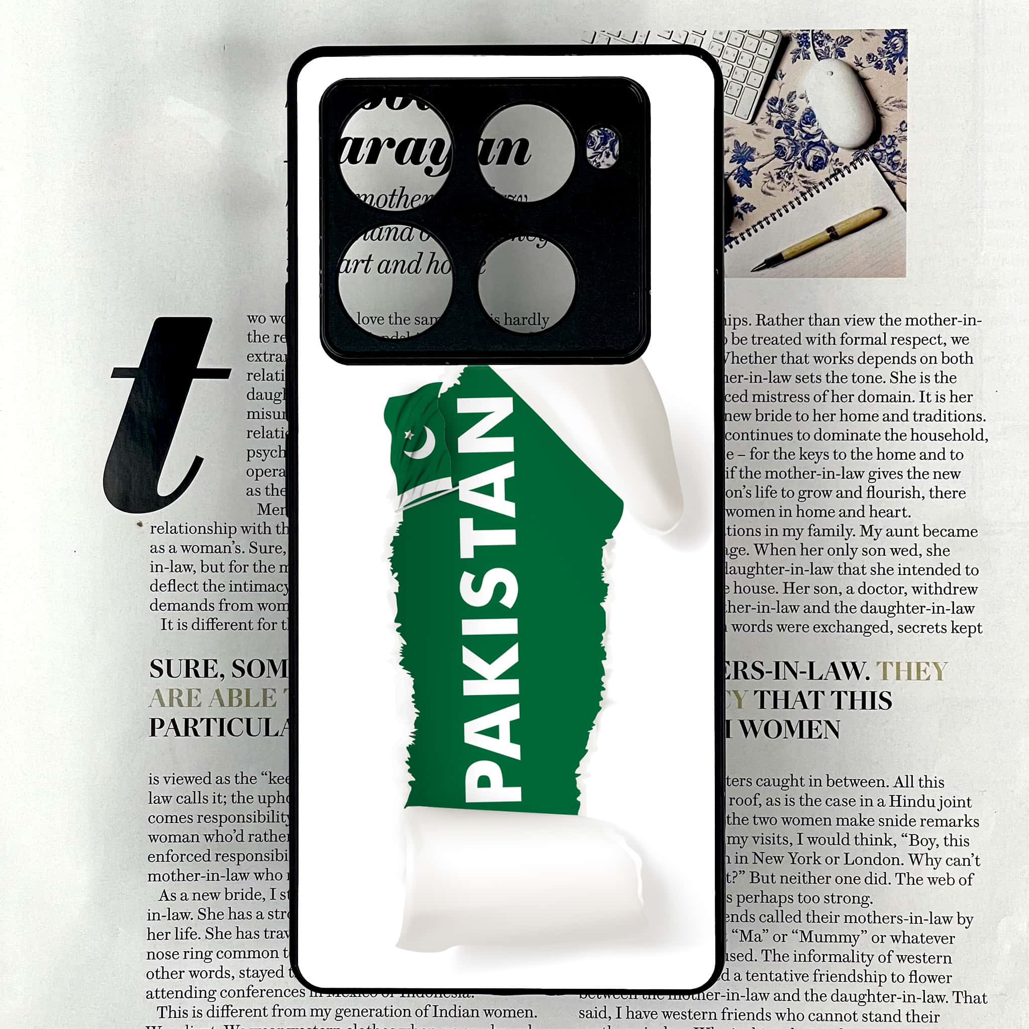 Infinix Note 40 Pro Plus - Pakistani Flag Series - Premium Metal Printed soft Bumper shock Proof Case