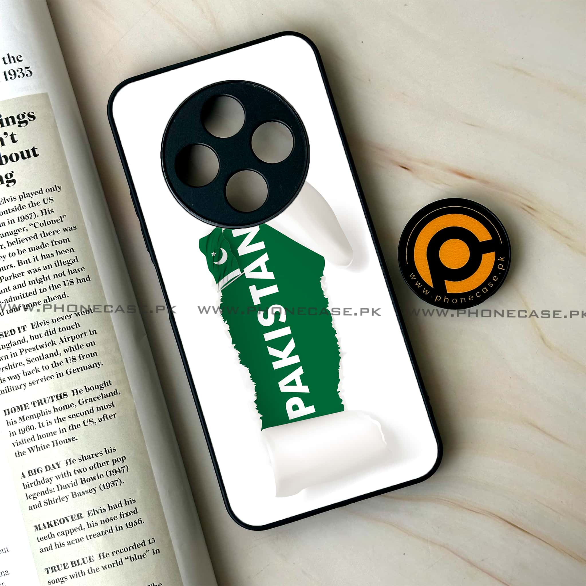 Oppo F27 Pro - Pakistani Flag Series - Premium Metal Printed soft Bumper Shock Proof Case