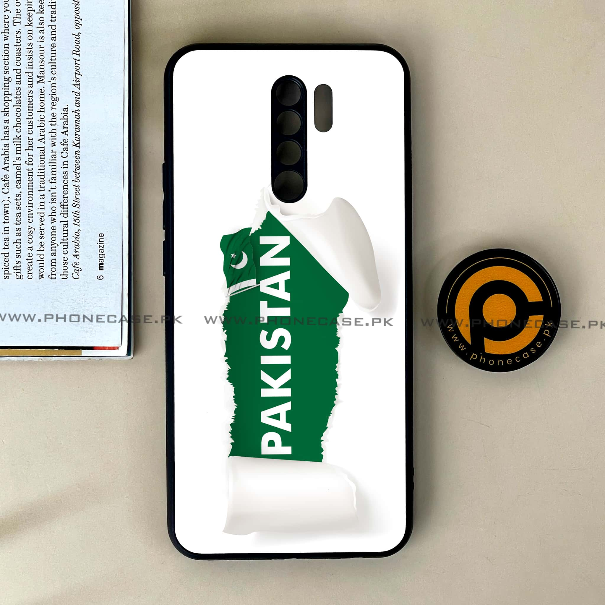 Xiaomi Redmi 9 - Pakistani Flag Series - Premium Printed Glass soft Bumper shock Proof Case