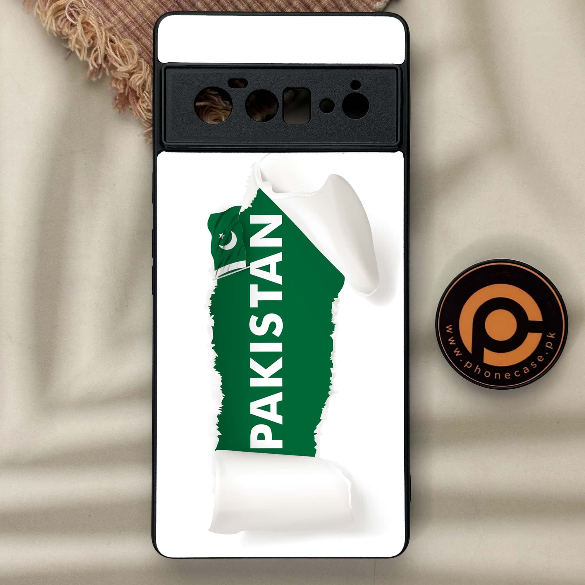 Google Pixel 6 Pro - Pakistani Flag Series - Premium Metal Printed soft Bumper Shock Proof Case