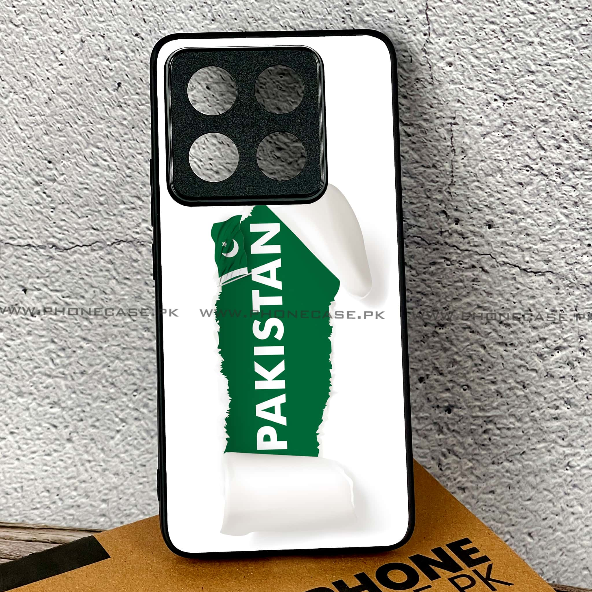 Xiaomi 14T - Pakistani Flag Series - Premium Printed Glass soft Bumper shock Proof Case