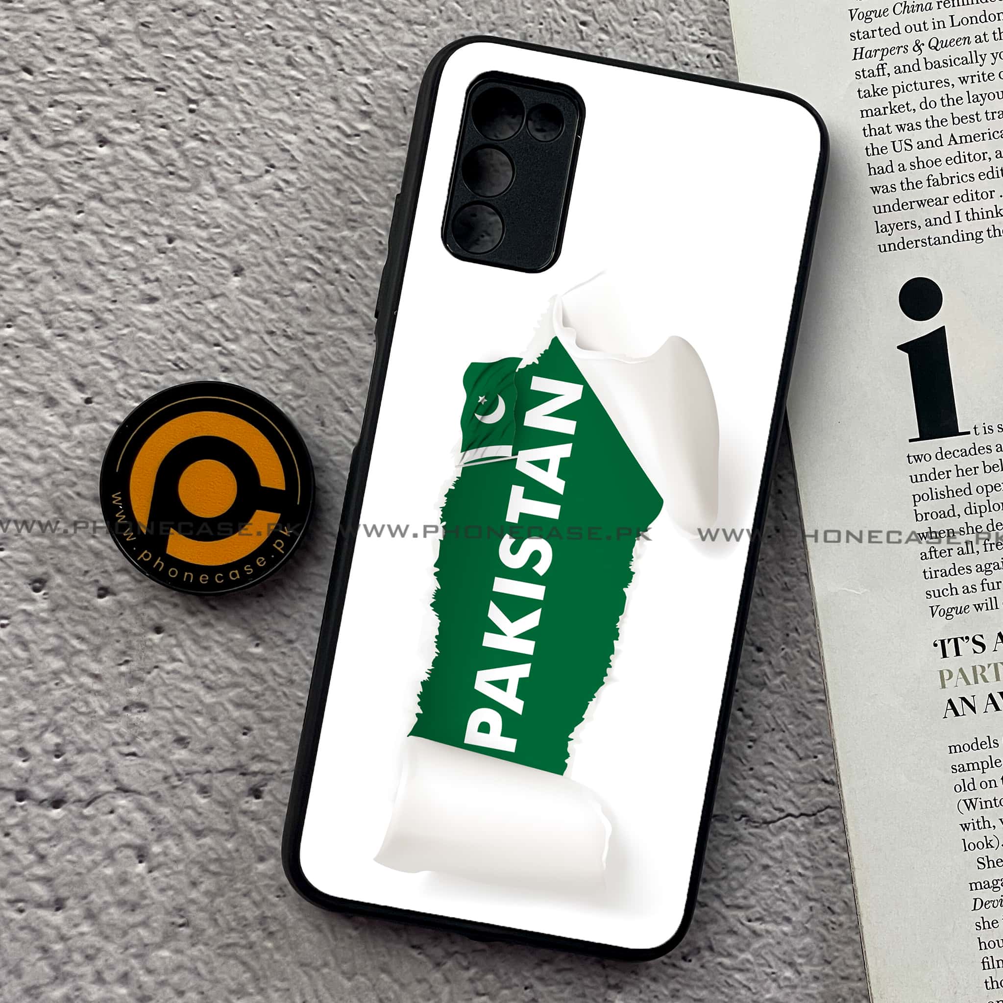 Samsung Galaxy A02s - Pakistani Flag Series - Premium Printed Metal soft Bumper shock Proof Case