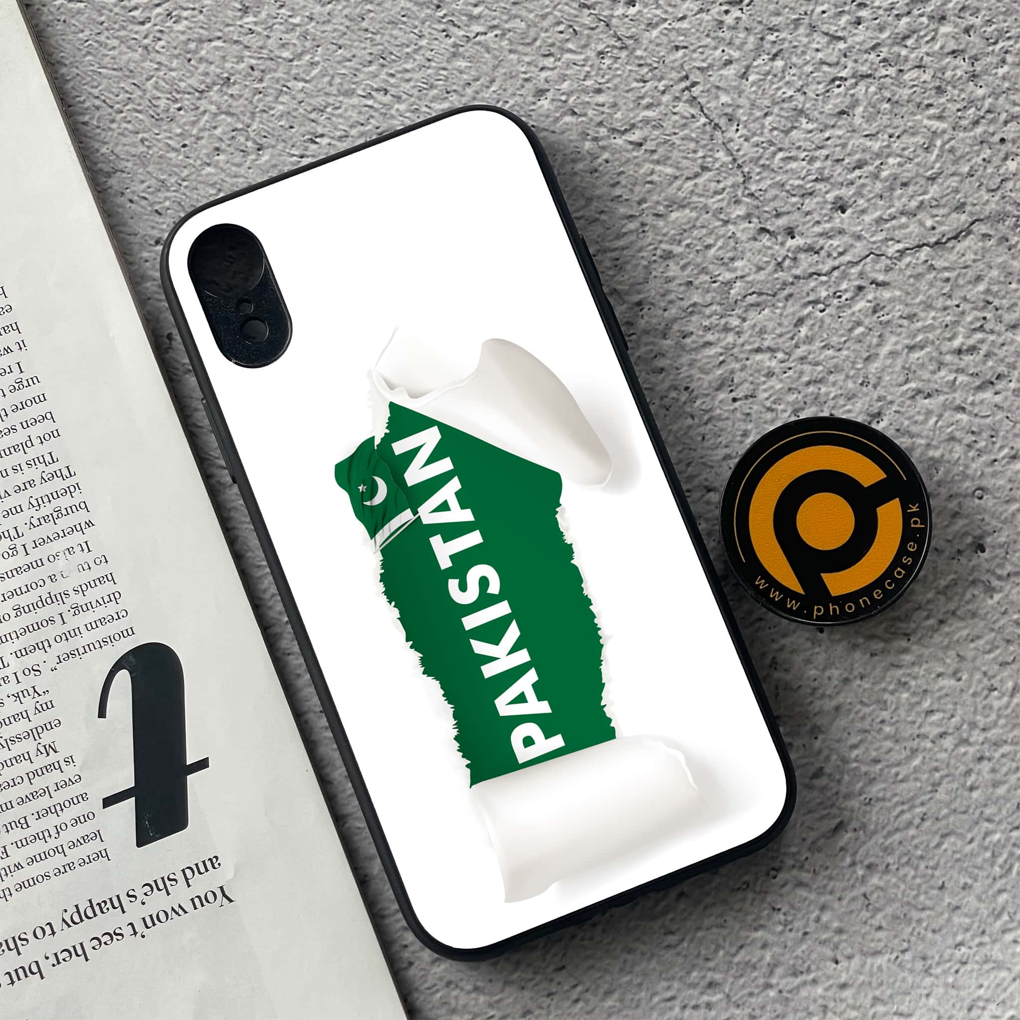 iPhone XR - Pakistani Flag Series - Premium Metal Printed soft Bumper shock Proof Case