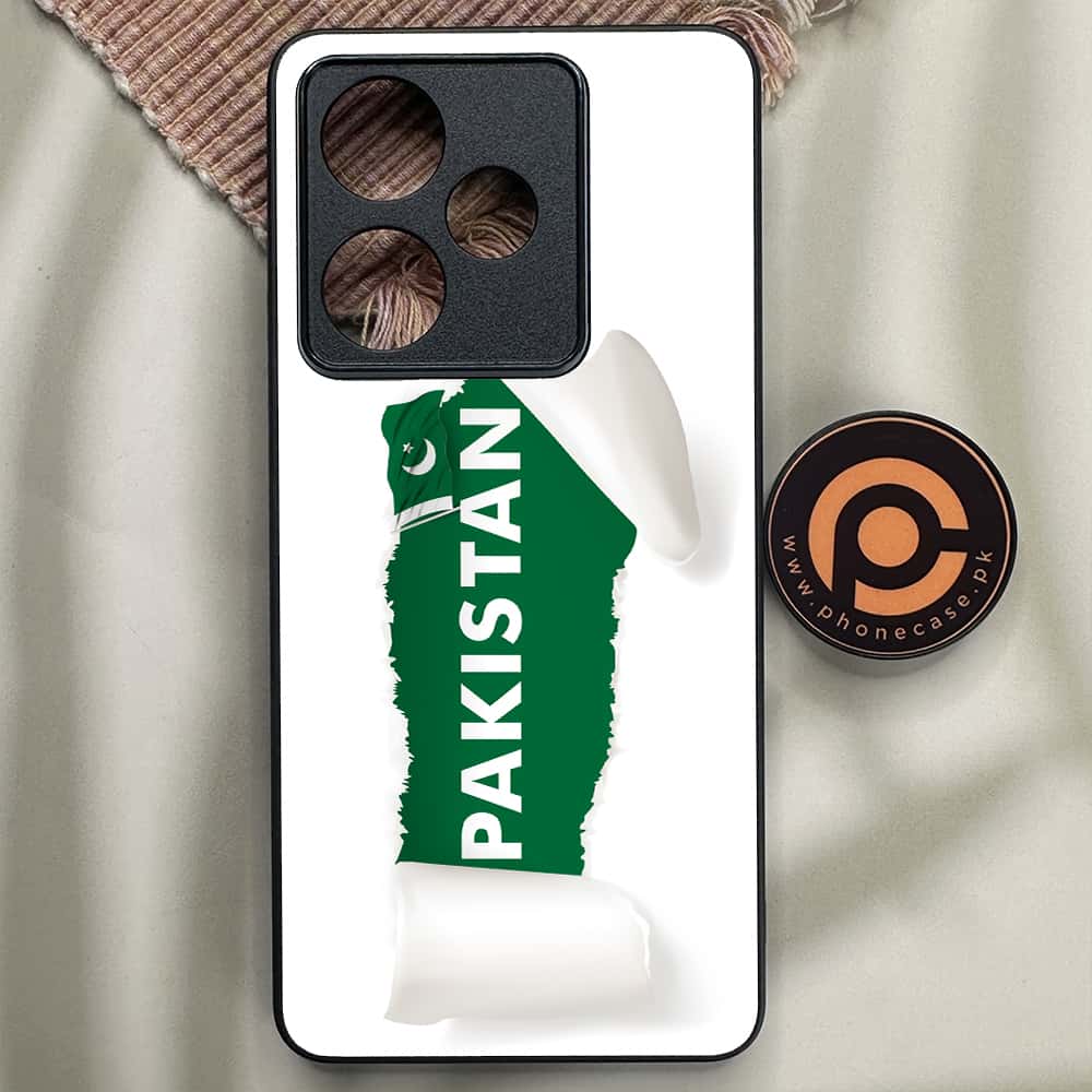 Realme GT 7 - Pakistani Flag Series - Premium Metal Printed soft Bumper shock Proof Case
