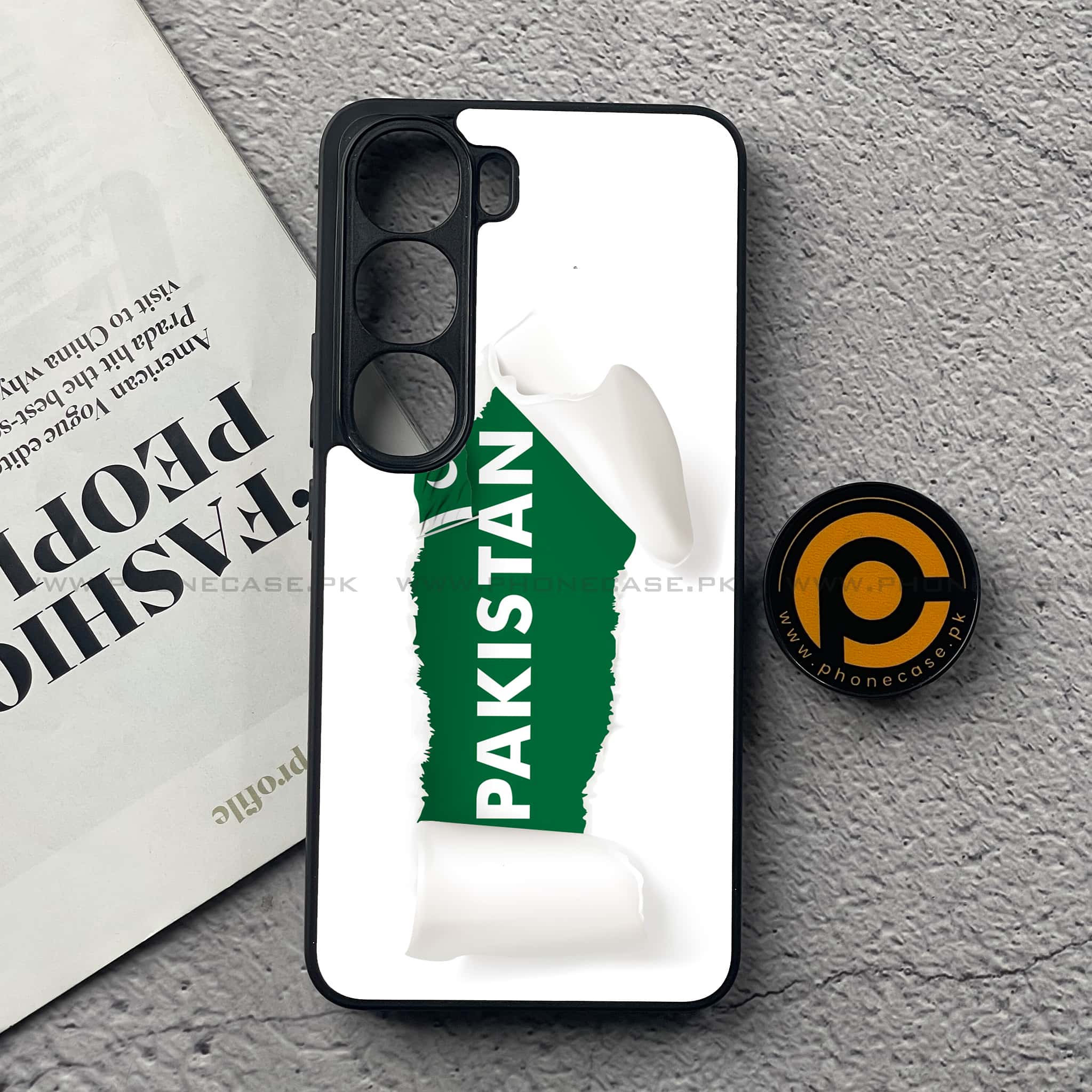 Vivo V40 Lite (IDN) - Pakistani Flag Series - Premium Metal Printed soft Bumper Shock Proof Case