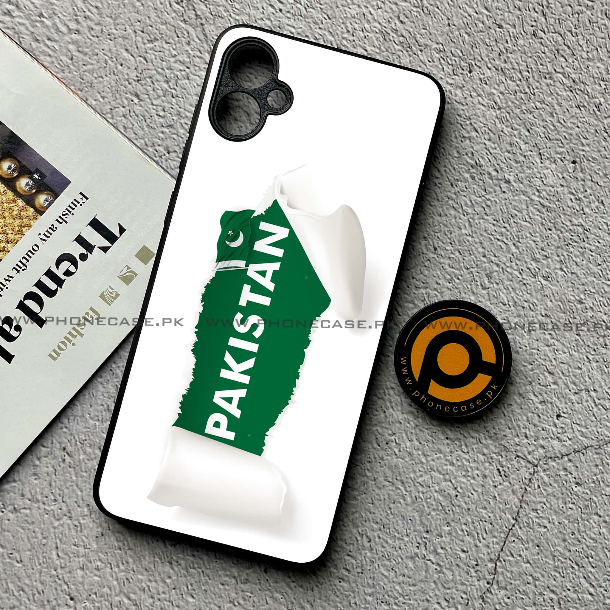 Samsung Galaxy A05 - Pakistani Flag Series - Premium Metal Printed soft Bumper shock Proof Case