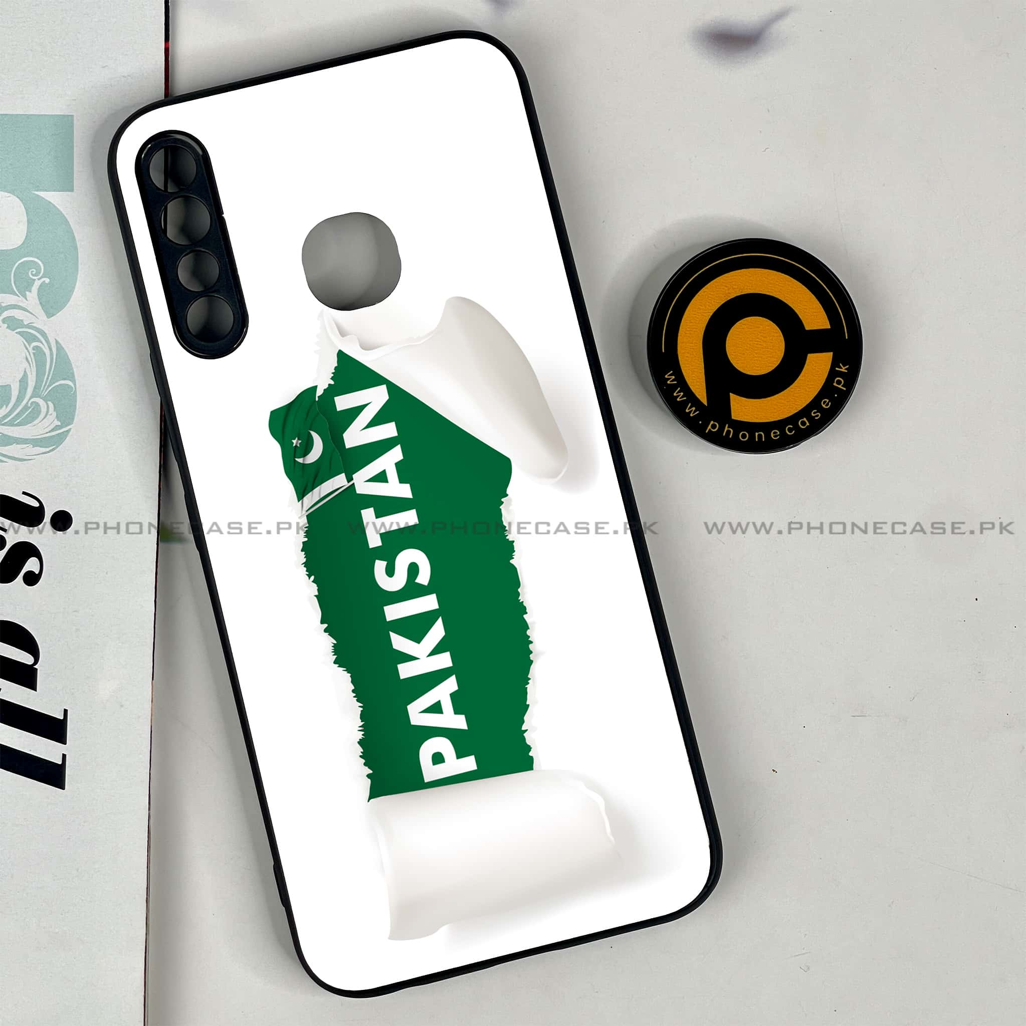 Infinix Hot 8 Lite - Pakistani Flag Series - Premium Printed Glass soft Bumper shock Proof Case