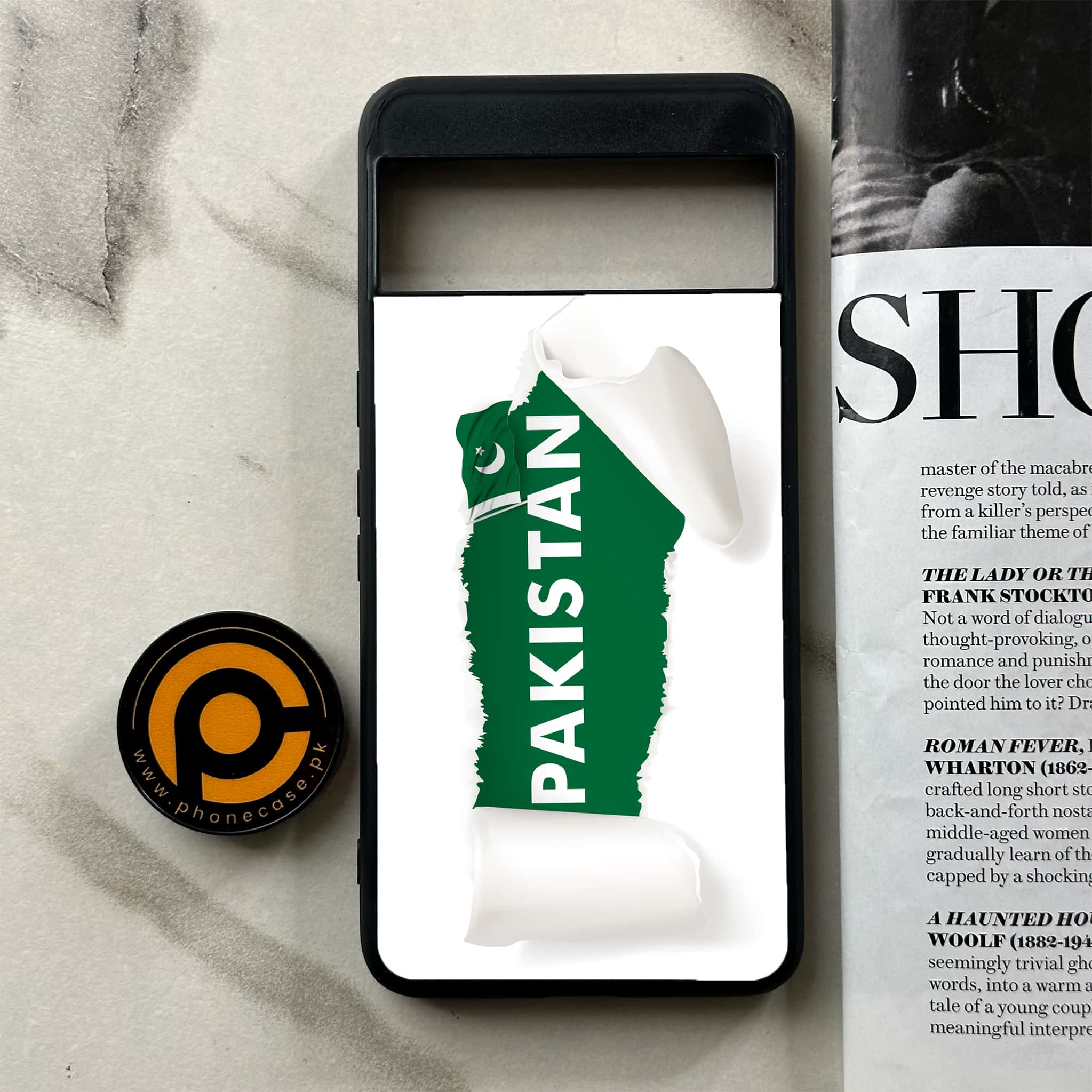 Google Pixel 8a - Pakistani Flag Series - Premium Printed soft Bumper Shock Proof Case