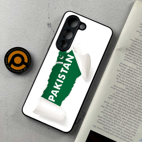 Vivo Y04 - Pakistani Flag Design 3  - Premium Metal Printed Soft Bumper Shockproof Case  CS-35976