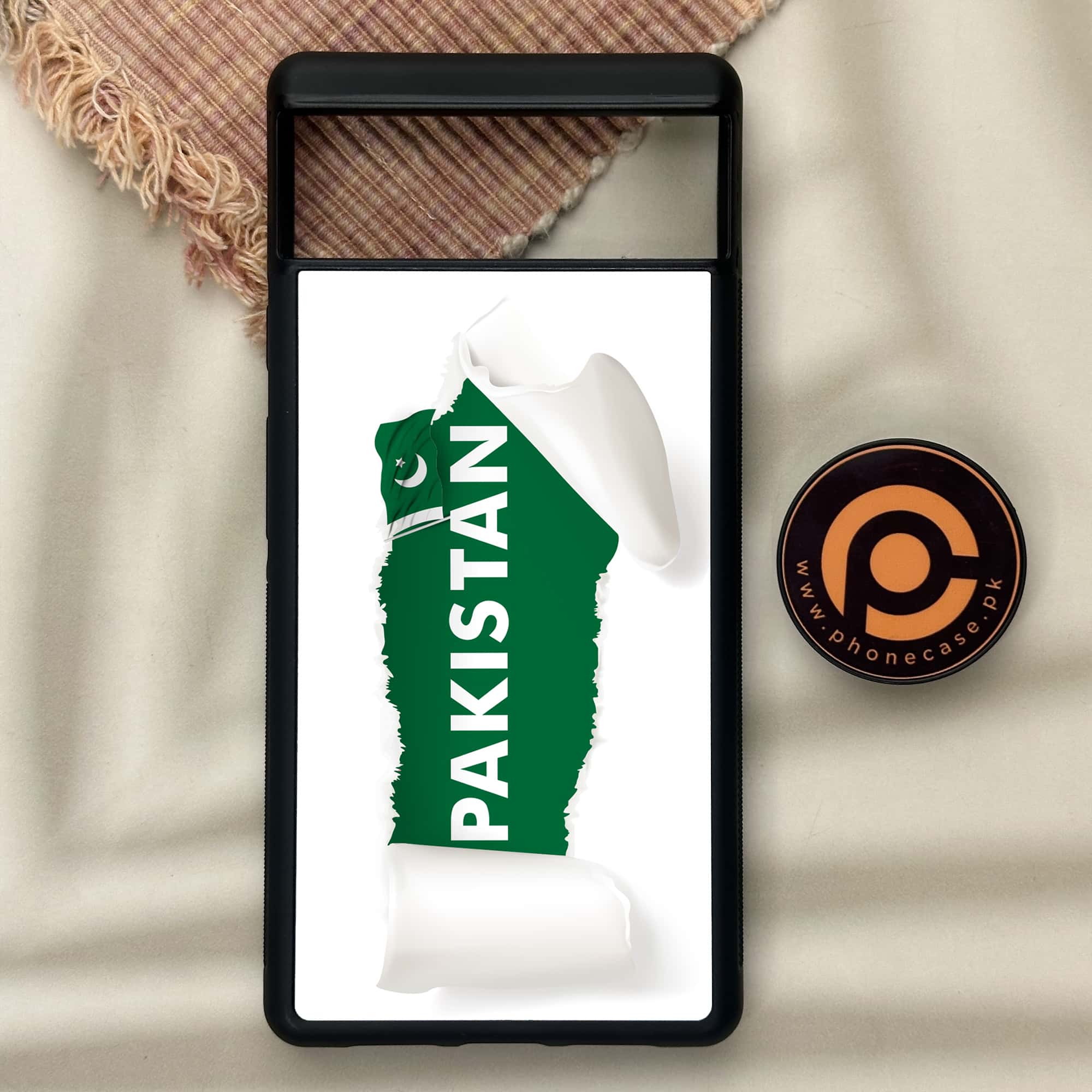 Google Pixel 6 - Pakistani Flag Series - Premium Metal Printed soft Bumper Shock Proof Case