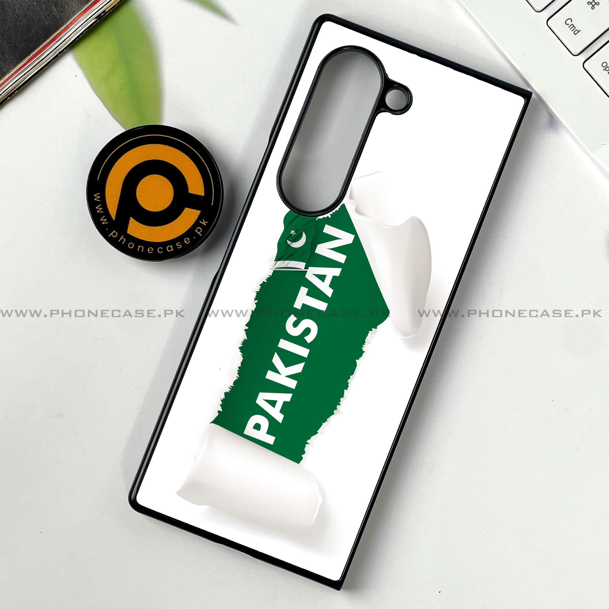 Samsung Galaxy Z Fold 6 - Pakistani Flag Series - Premium Printed Metal soft Bumper shock Proof Case