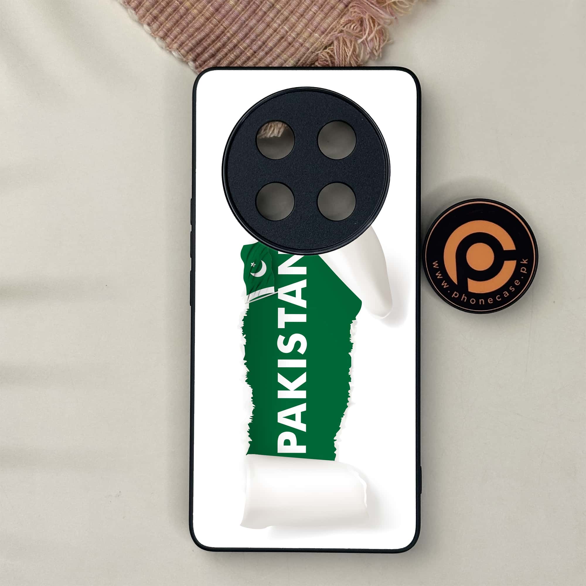Honor X9c 5G - Pakistani Flag Series - Premium Metal Printed soft Bumper shock Proof Case