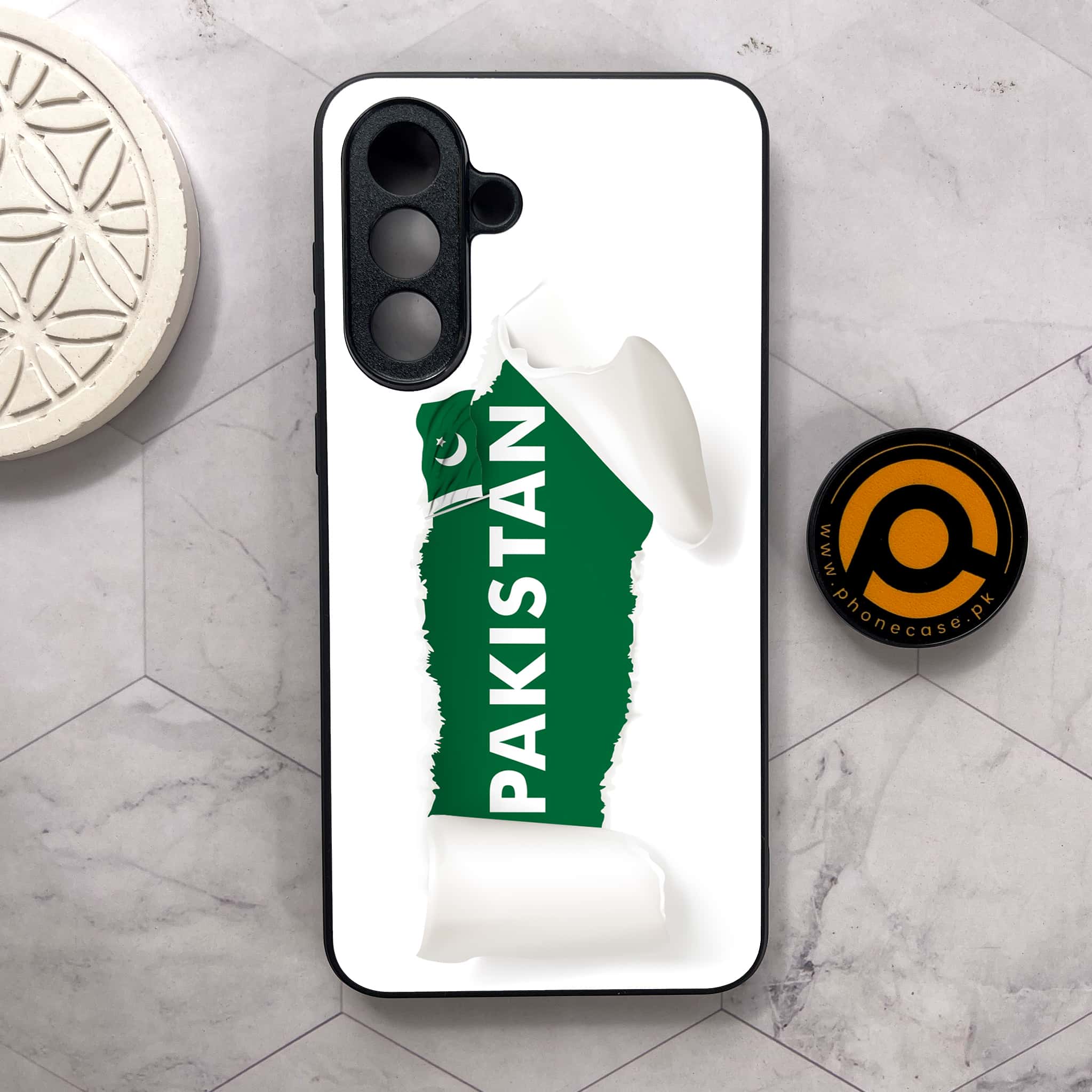Samsung Galaxy A26 5G - Pakistani Flag Series - Premium Metal Printed soft Bumper shock Proof Case