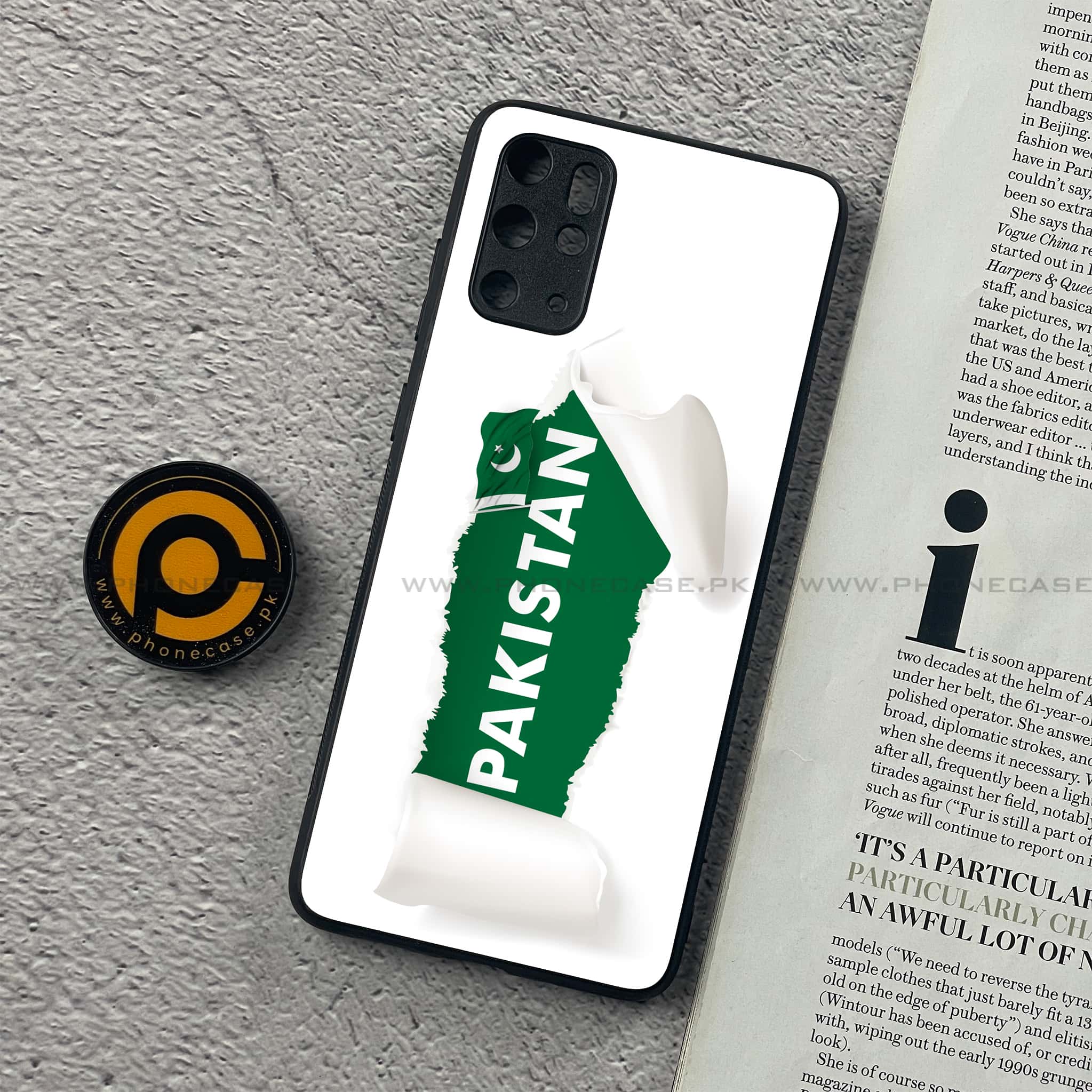 Galaxy S20 Plus - Pakistani Flag Series - Premium Printed Glass soft Bumper shock Proof Case