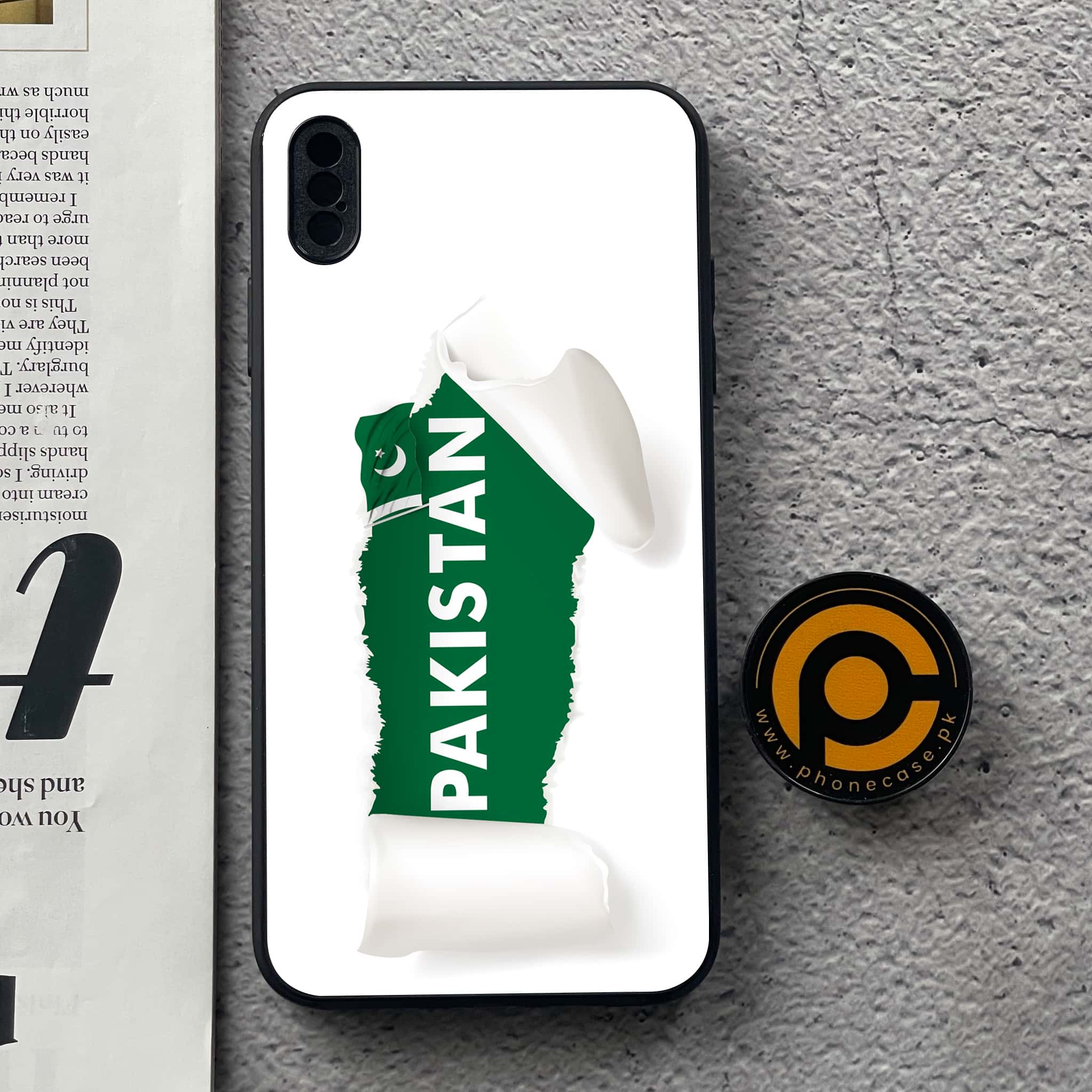 iPhone Xs Max - Pakistani Flag Series - Premium Metal Printed soft Bumper shock Proof Case