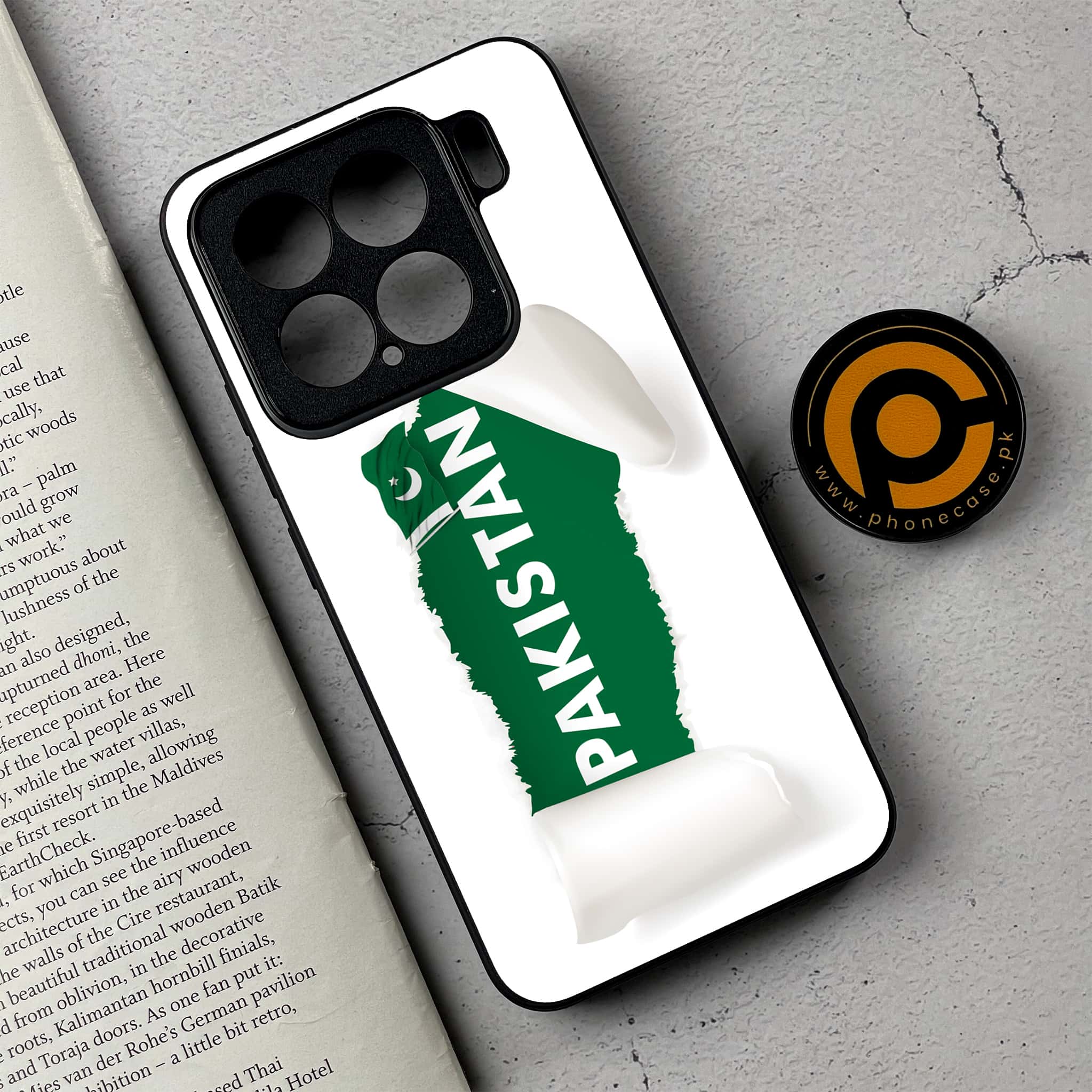 Xiaomi 15 - Pakistani Flag Series - Premium Metal Printed soft Bumper shock Proof Case