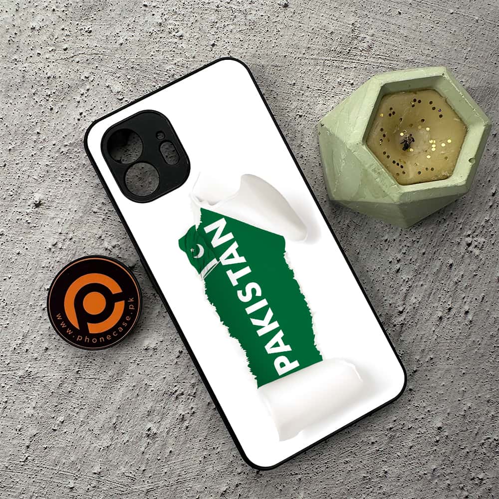 Nothing Phone 2 - Pakistani Flag Series - Premium Metal  Printed soft Bumper shock Proof Case
