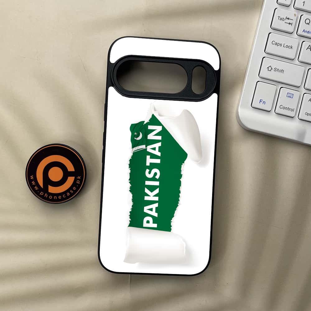 Google Pixel 10  - Pakistani Flag Series - Premium Metal Printed soft Bumper Shockof Case