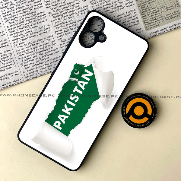 Samsung Galaxy A06  - Pakistani Flag Design 3  - Premium Metal Printed soft Bumper shock Proof Case  CS-36681