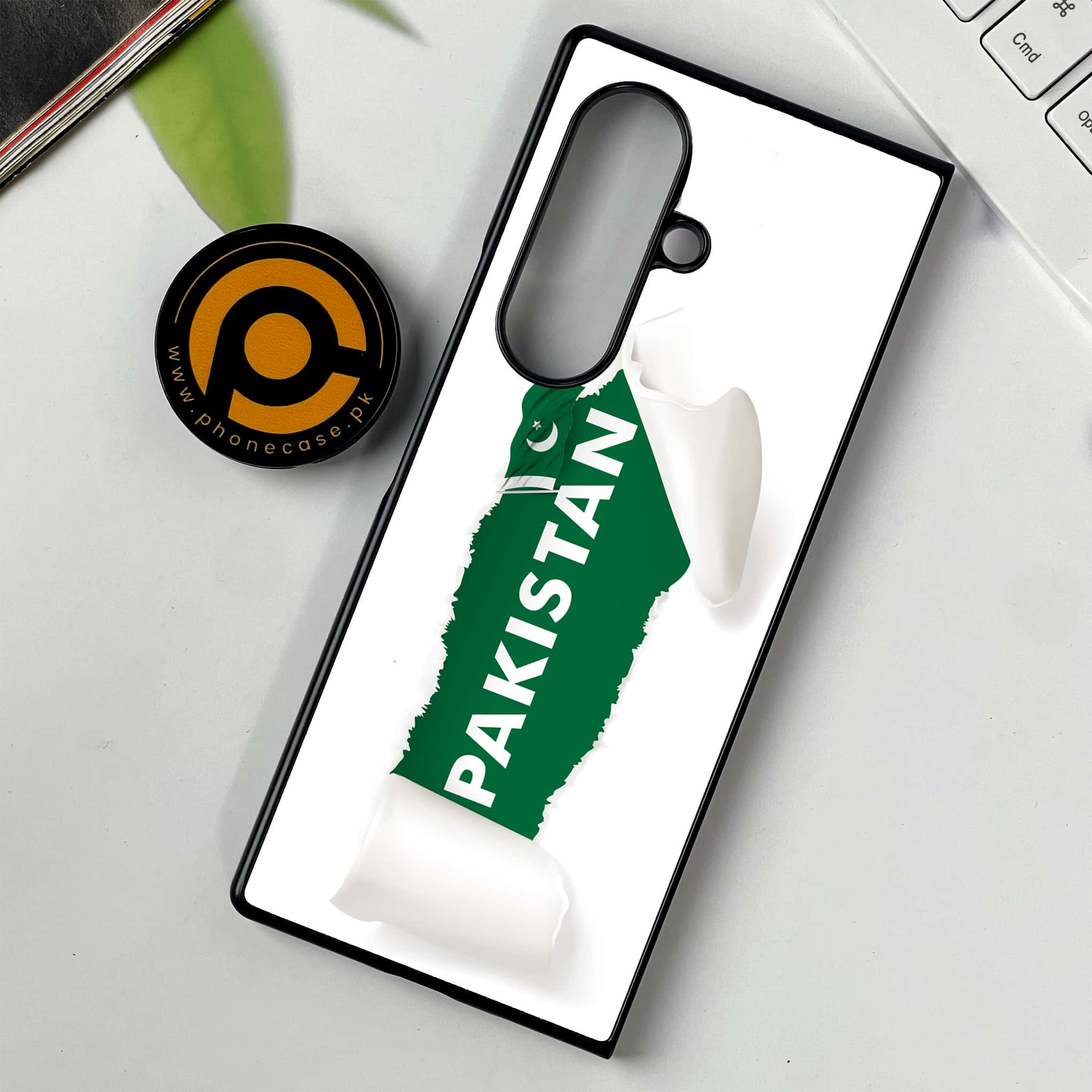 Samsung Galaxy Z Fold 7 - Pakistani Flag Series - Premium Metal Printed soft Bumper shock Proof Case