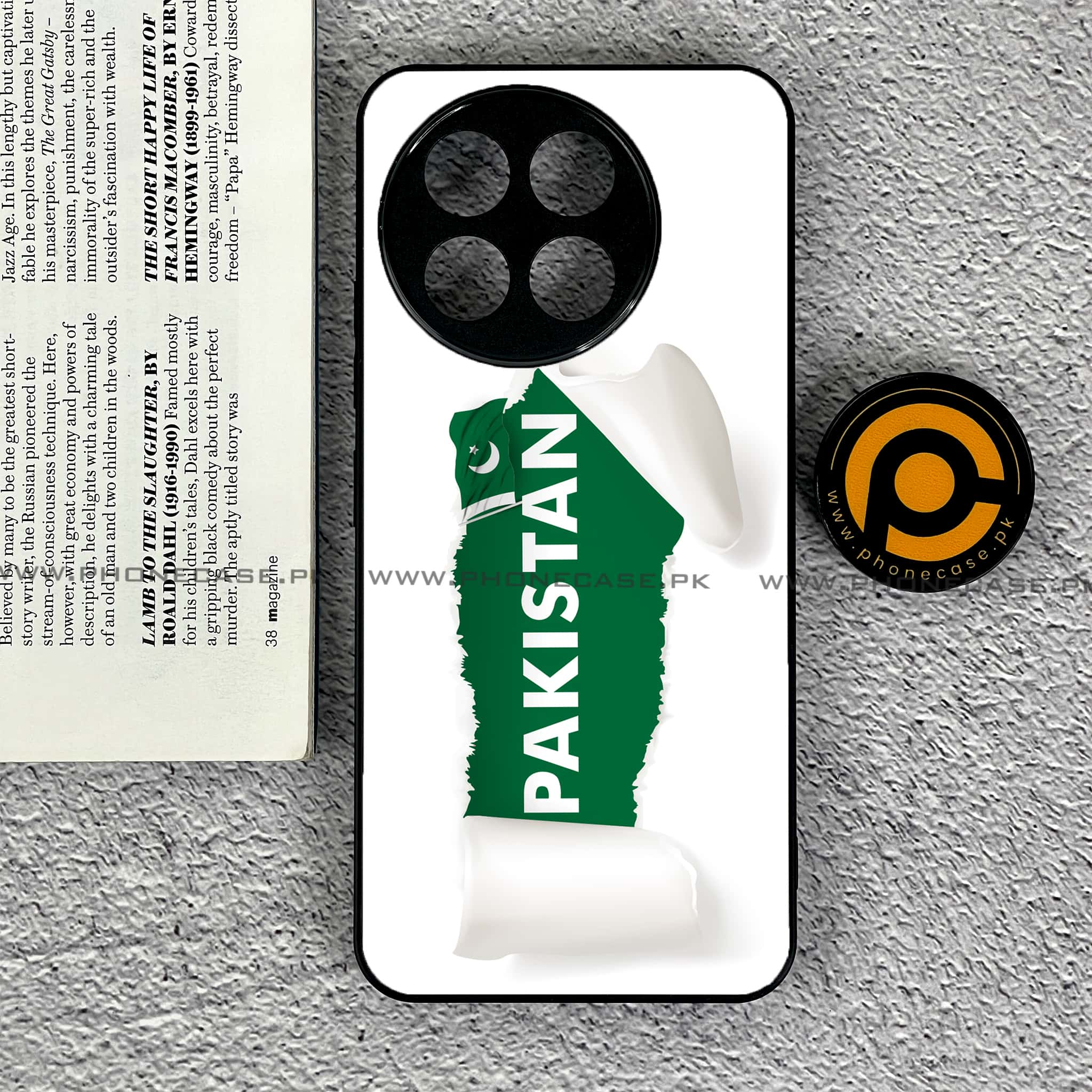 Tecno Spark 30 Pro - Pakistani Flag Series - Premium Printed Glass soft Bumper shock Proof Case