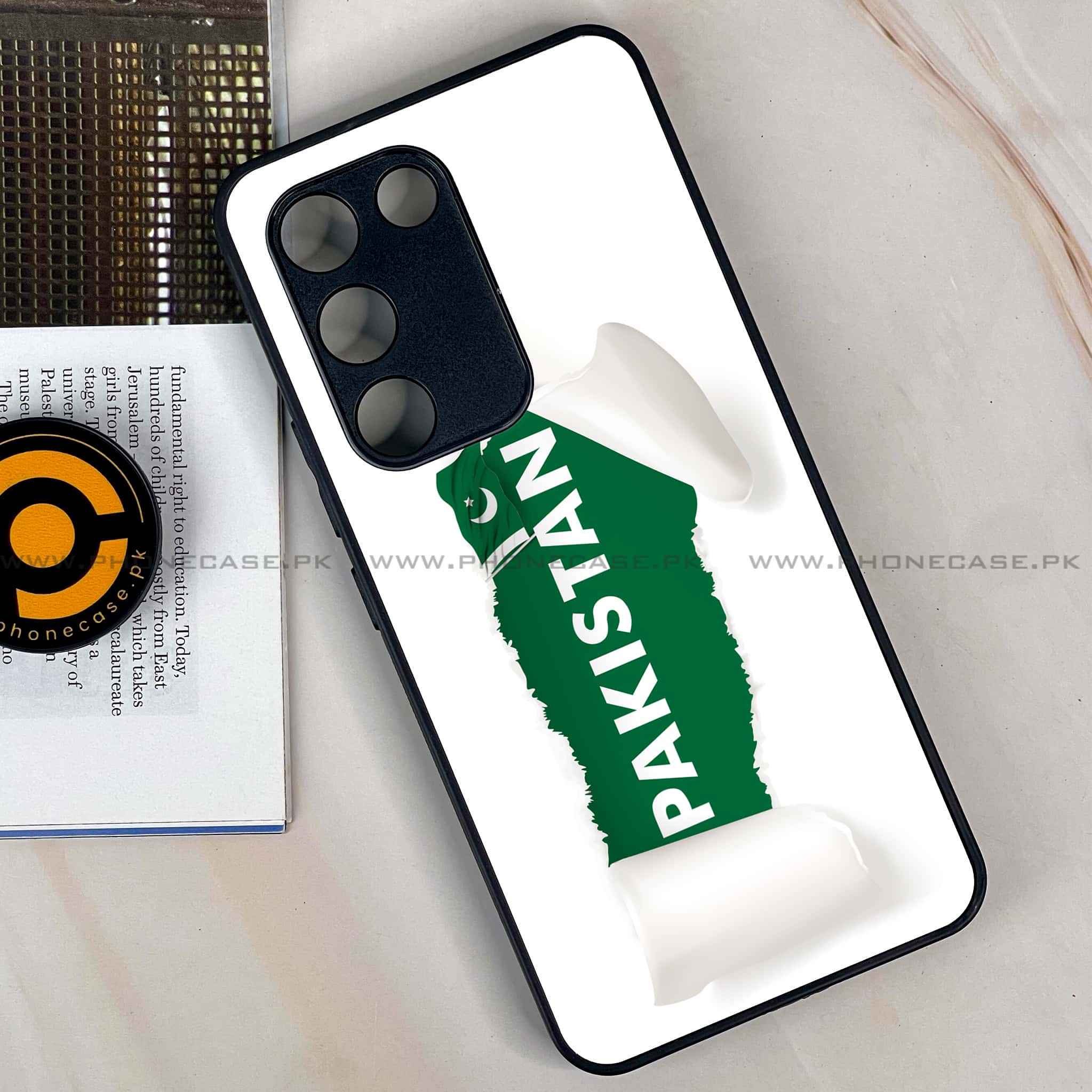 Vivo Y200e - Pakistani Flag Series - Premium Metal Printed soft Bumper shock Proof Case