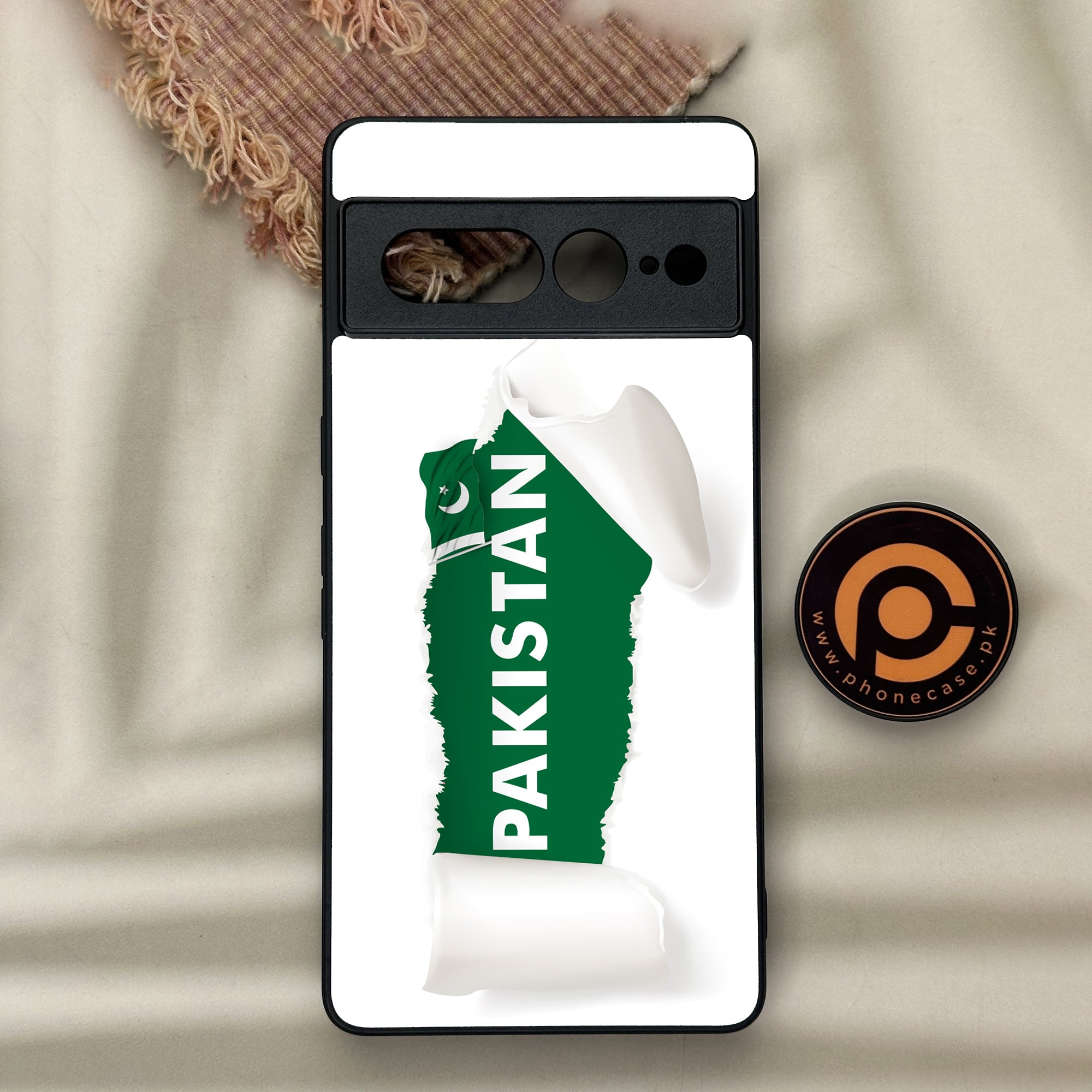 Google Pixel 7 Pro - Pakistani Flag Series - Premium Metal Printed soft Bumper Shock Proof Case