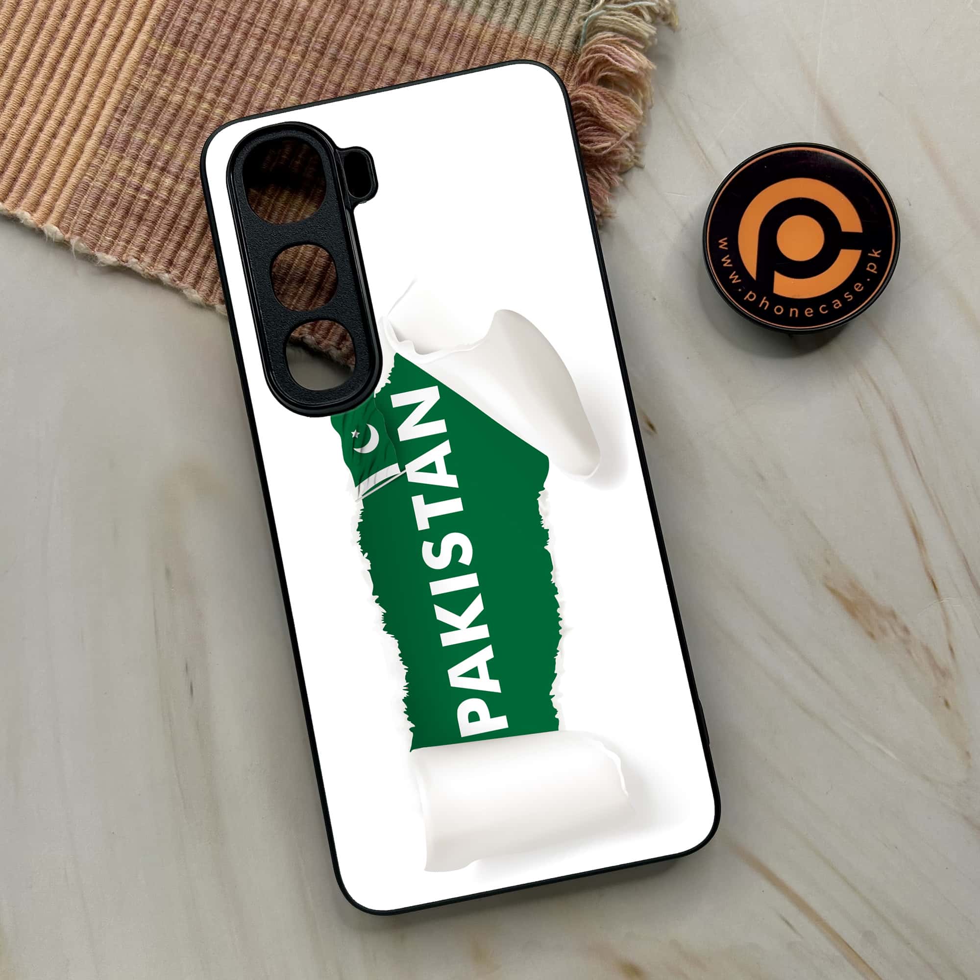 Vivo Y400 - Pakistani Flag Series - Premium Metal Printed soft Bumper shock Proof Case