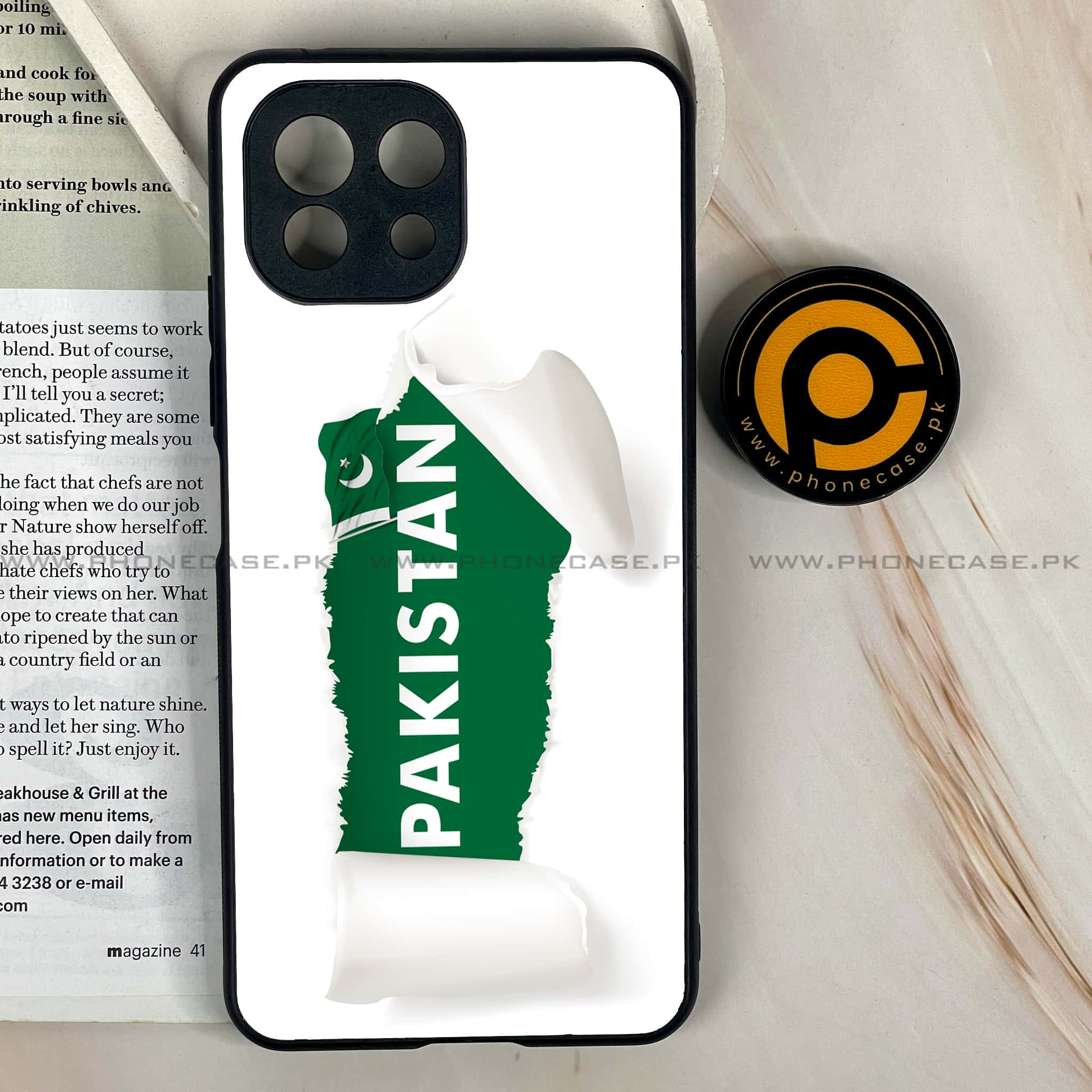 Mi 11 Lite - Pakistani Flag Series - Premium Printed Glass soft Bumper shock Proof Case