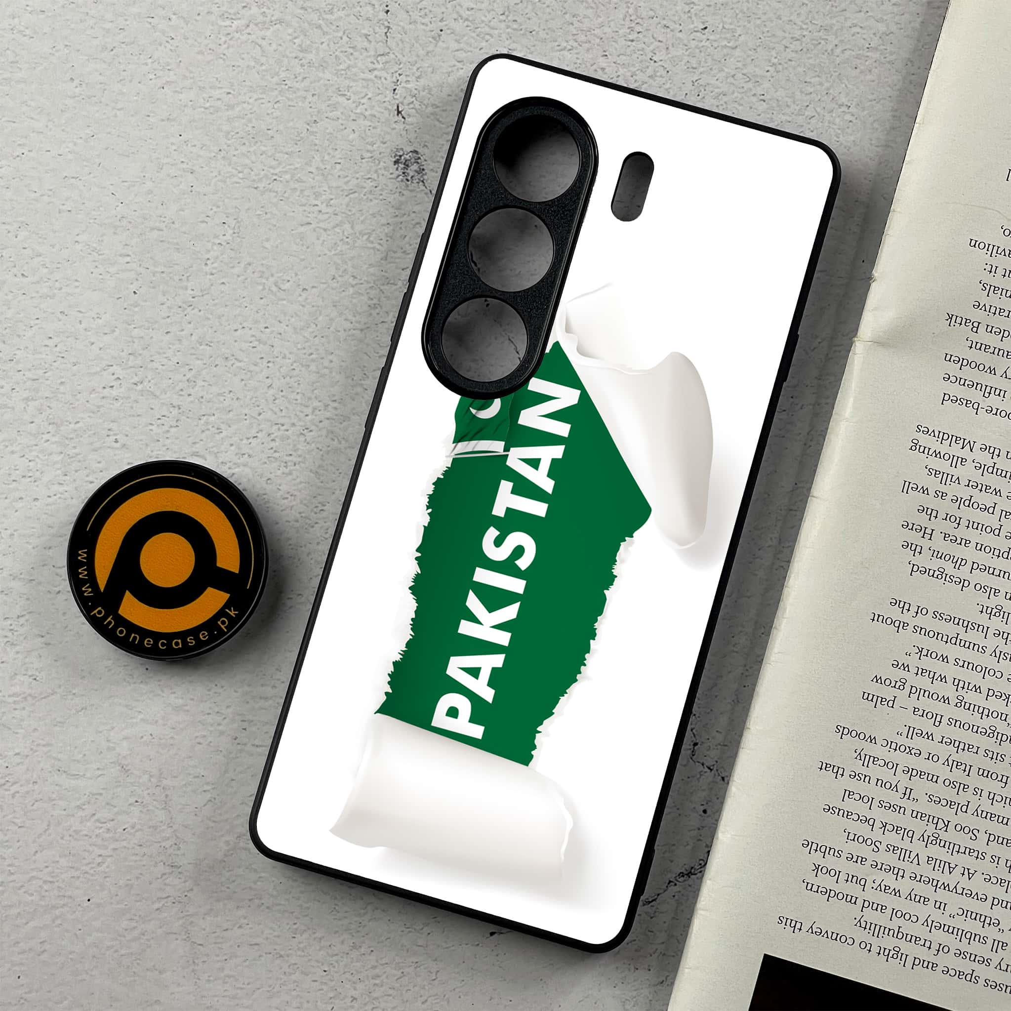 Tecno Camon 40 - Pakistani Flag Series - Premium Metal Printed Soft Bumper Shockproof Case