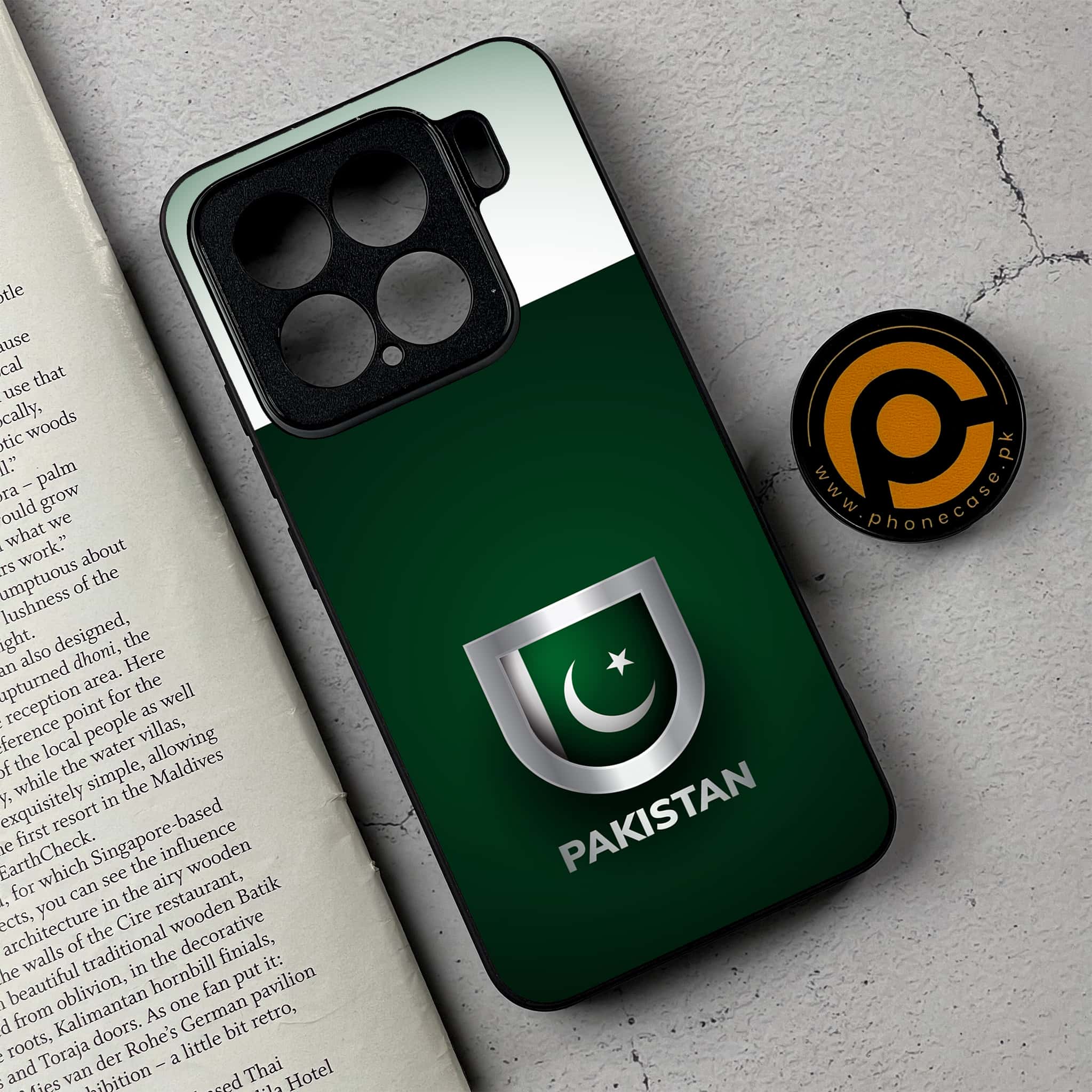 Xiaomi 15 - Pakistani Flag Series - Premium Metal Printed soft Bumper shock Proof Case