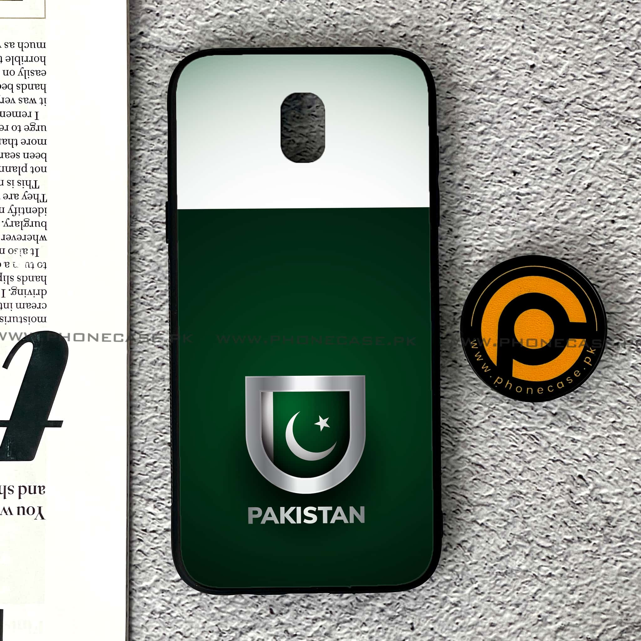 Samsung Galaxy J5 Pro 2017 - Pakistani Flag Series - Premium Printed Metal soft Bumper shock Proof Case