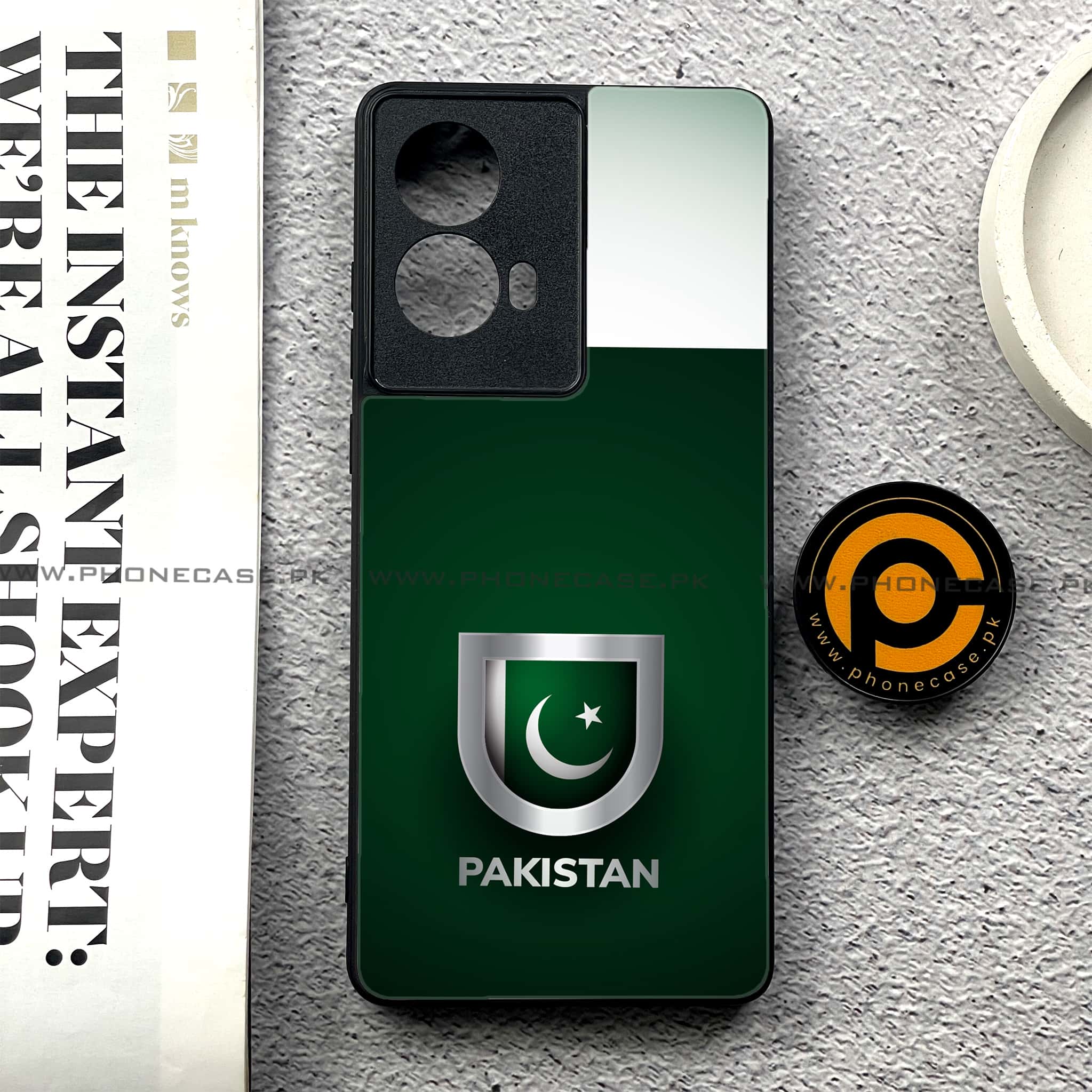 Moto G85 - Pakistani Flag Series - Premium Printed Glass soft Bumper shock Proof Case