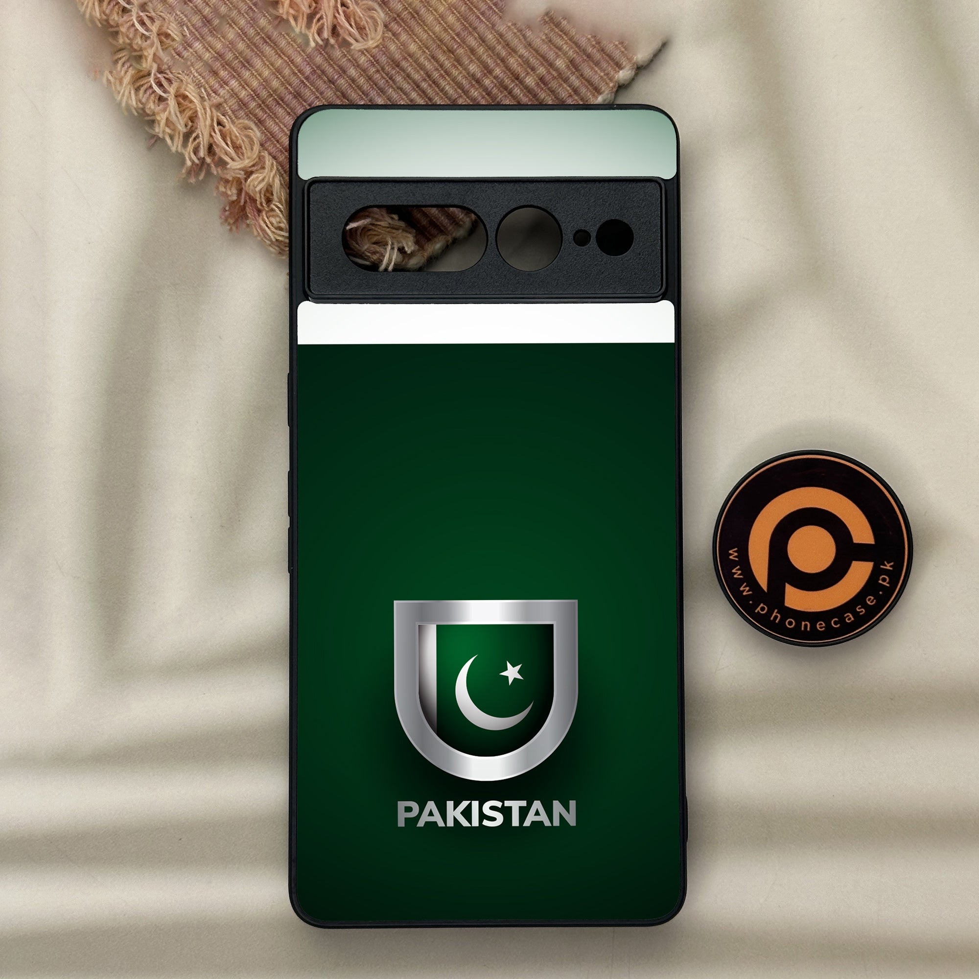 Google Pixel 7 Pro - Pakistani Flag Series - Premium Metal Printed soft Bumper Shock Proof Case
