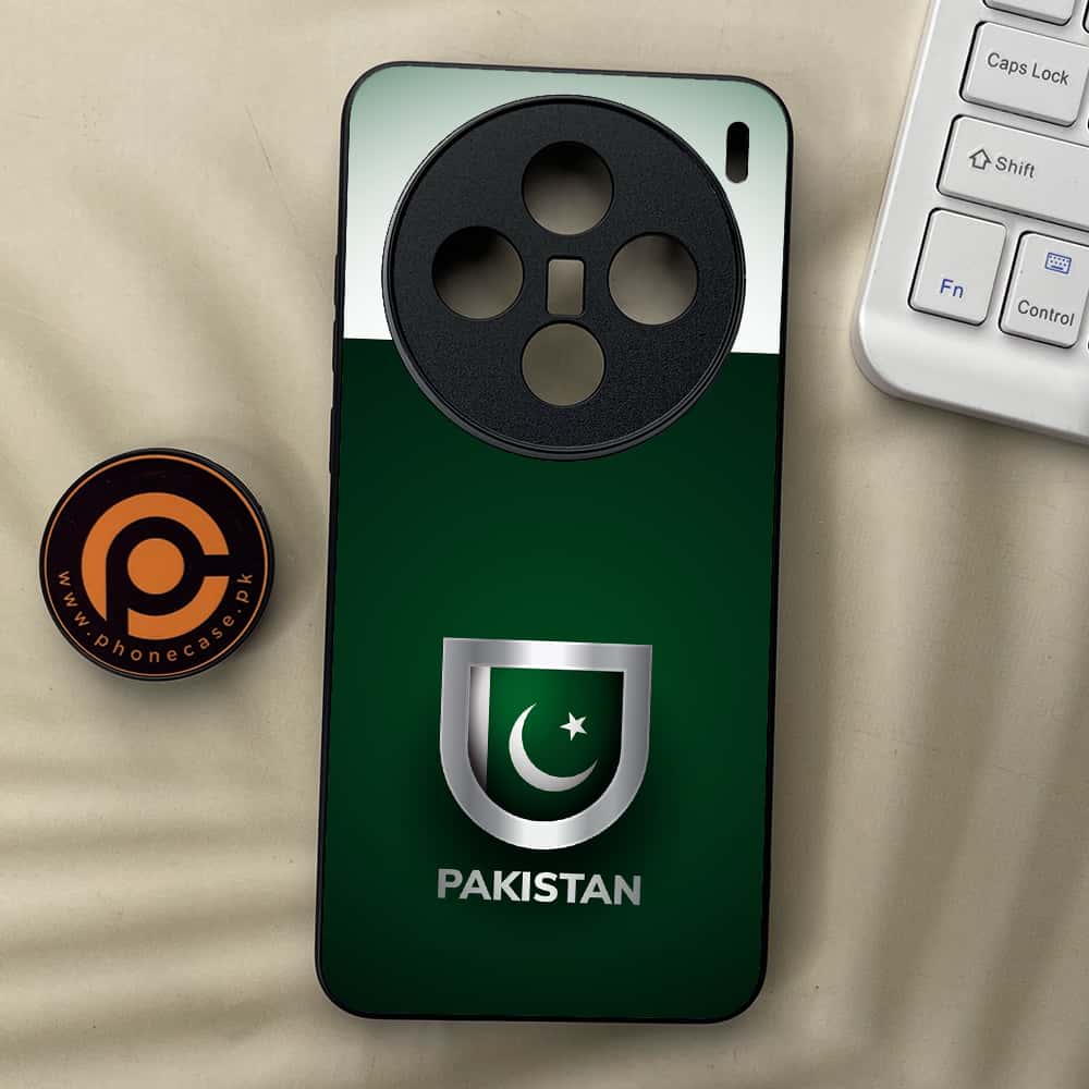 Vivo X200 - Pakistani Flag Series - Premium Metal  Printed soft Bumper shock Proof Case