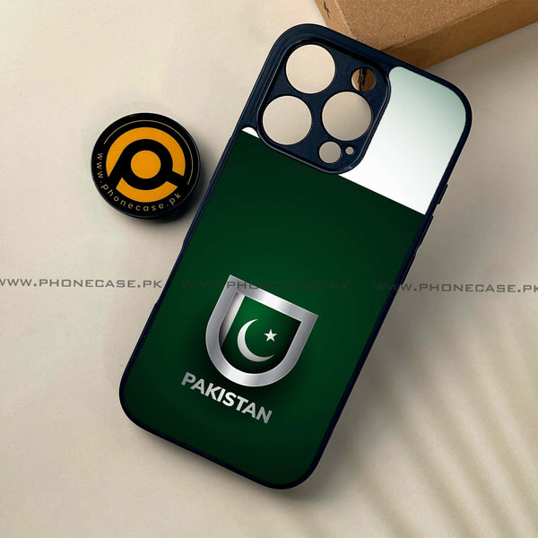 iPhone 16 Pro - Pakistani Flag Design 4  - Premium Metal Printed soft Bumper shock Proof Case  CS-37286