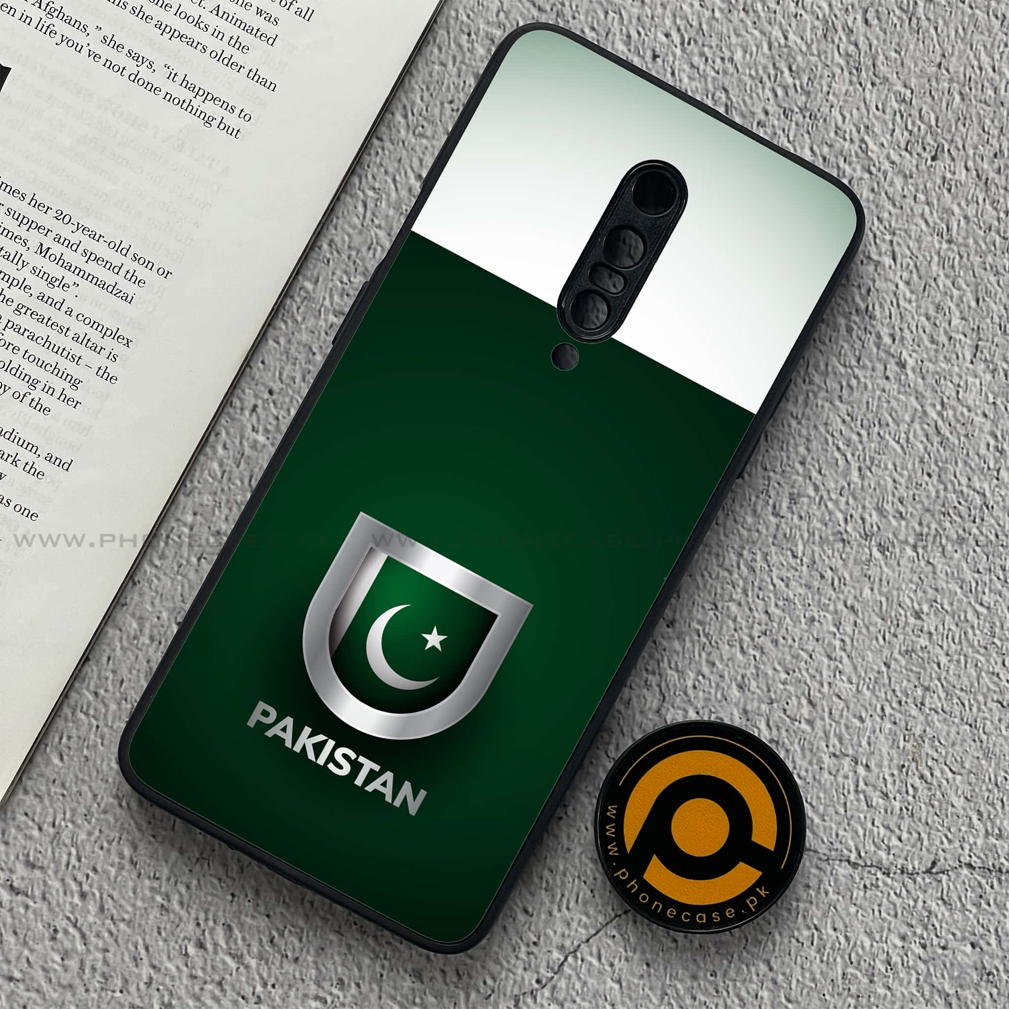 OnePlus 7 Pro - Pakistani Flag Series - Premium Printed Glass soft Bumper shock Proof Case