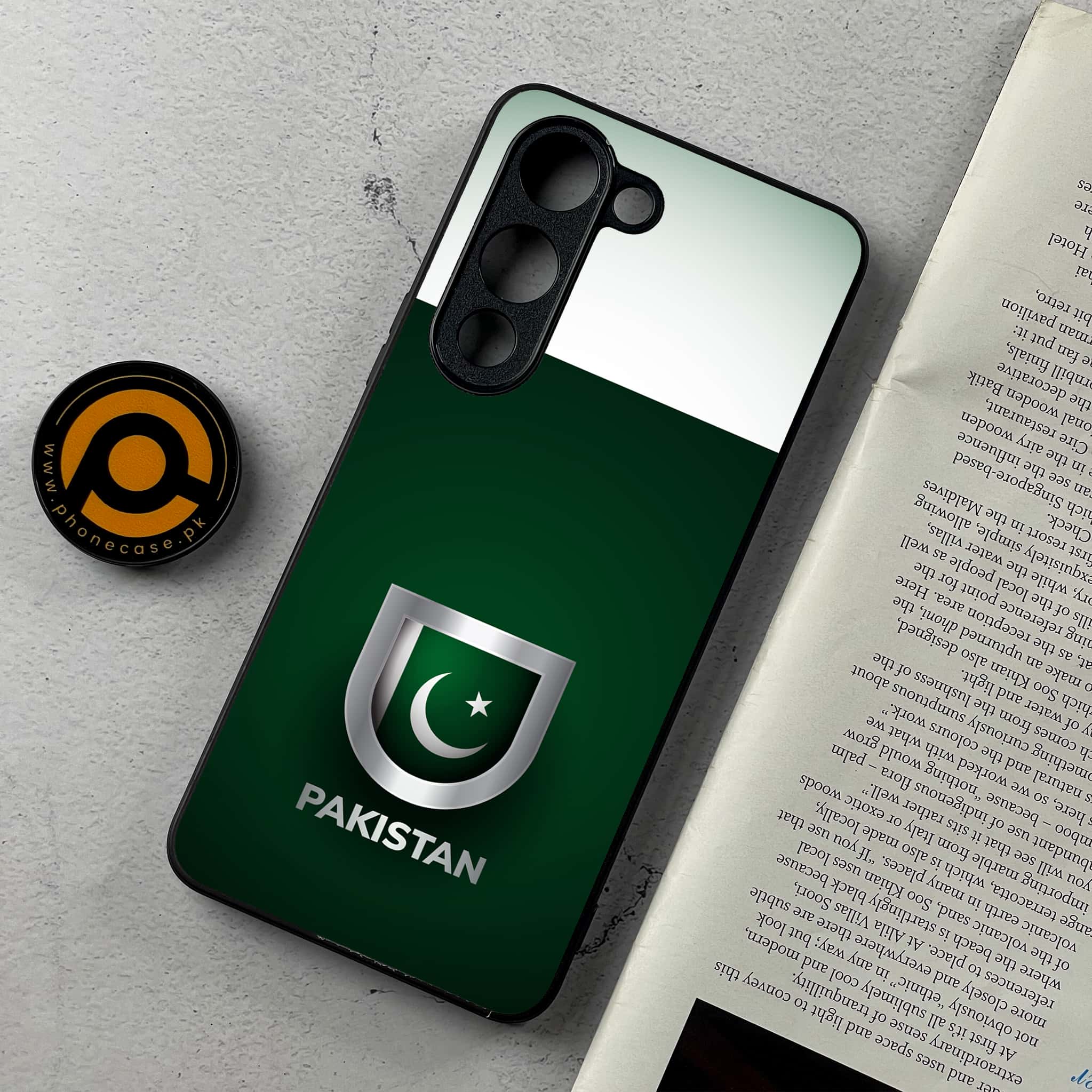 Vivo Y04 - Pakistani Flag Series - Premium Metal Printed Soft Bumper Shockproof Case