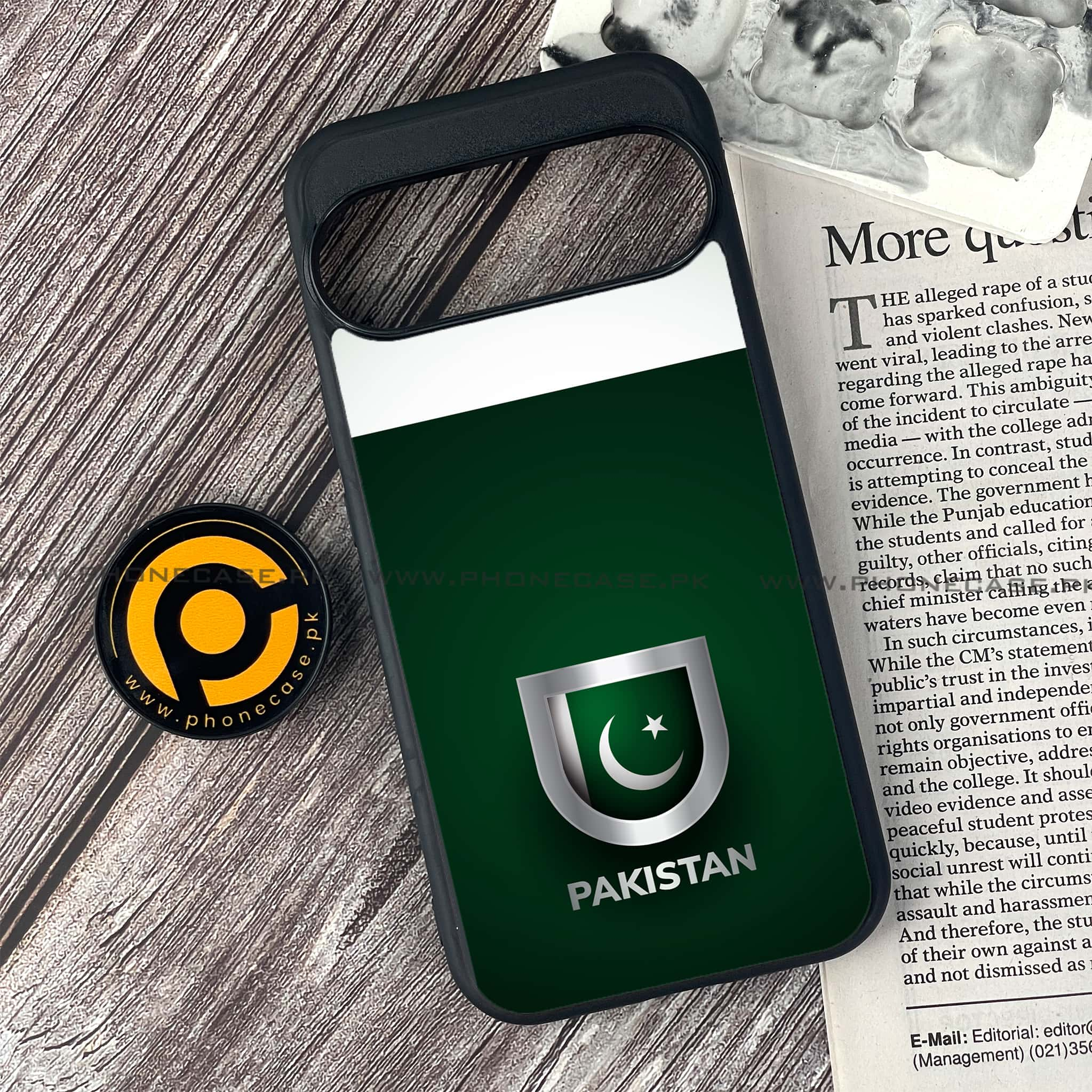 Google Pixel 9 - Pakistani Flag Series - Premium Printed Glass soft Bumper shock Proof Case